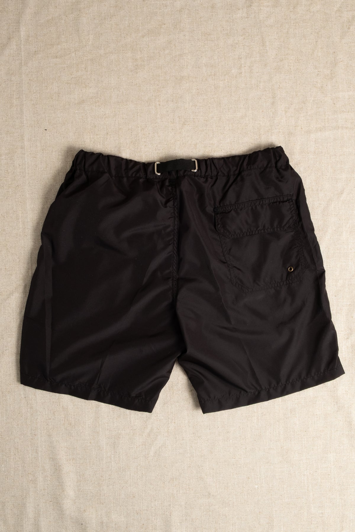 Belted Swim Shorts - Black
