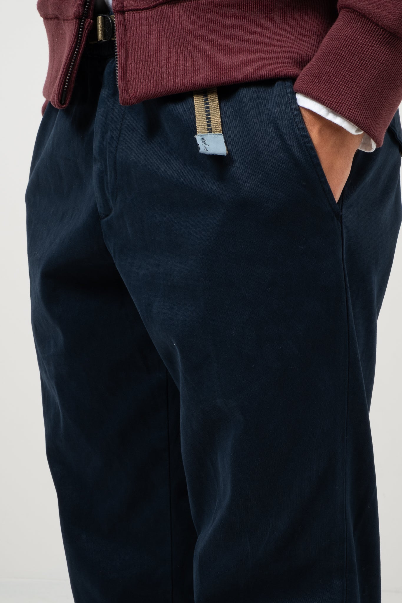 Belted Twill Chino - Navy