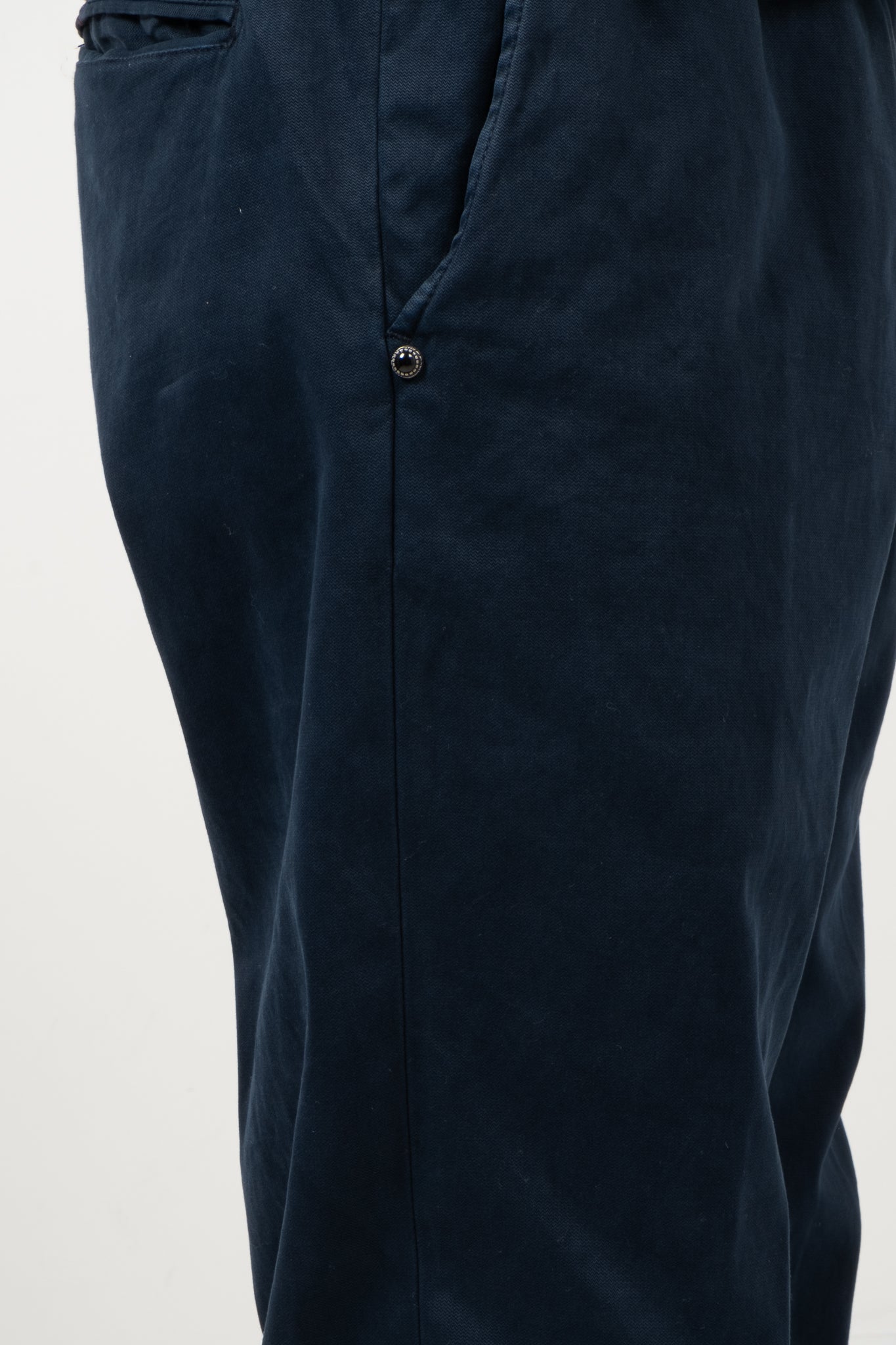 Belted Twill Chino - Navy