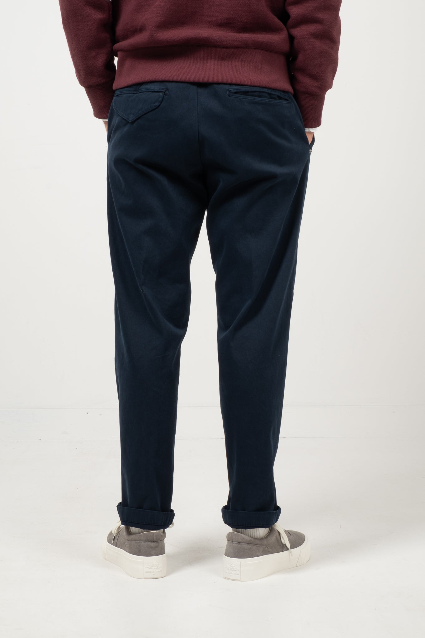 Belted Twill Chino - Navy