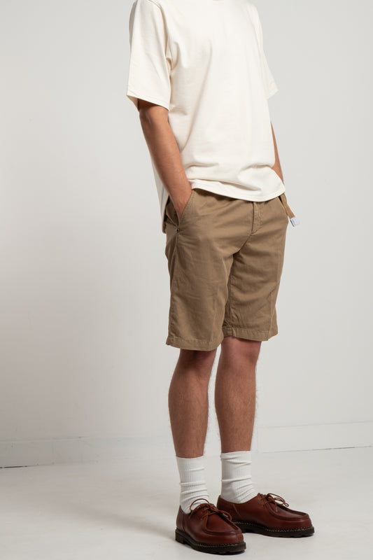 Bermuda Belted Chino Shorts - Khaki