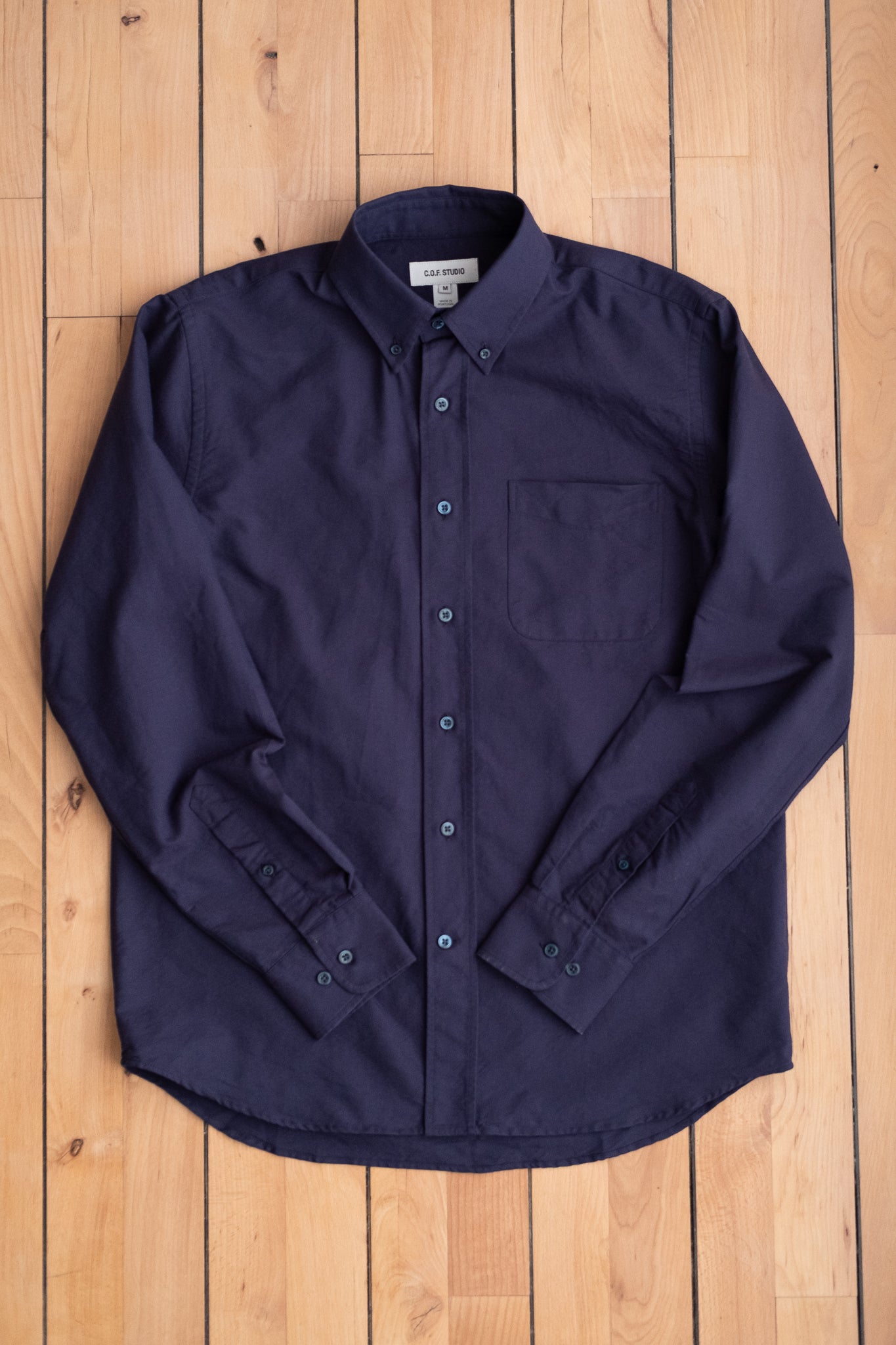 Button Down American Oxford - Dark Blue