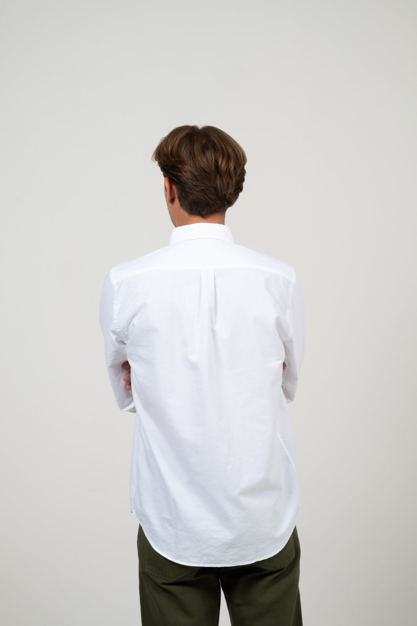 Button Down American Oxford - White