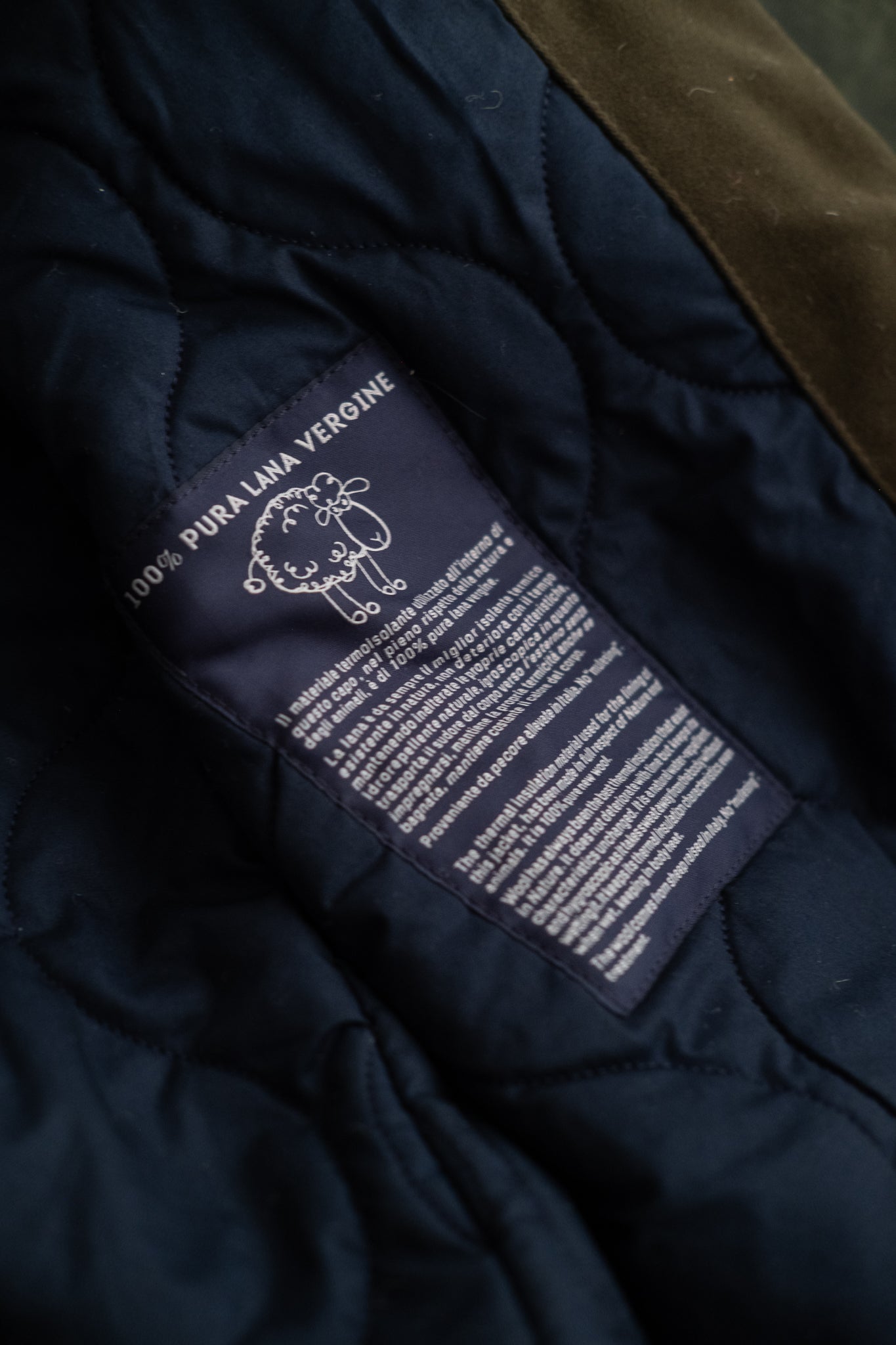 Caban Lined Coat - Dark Green