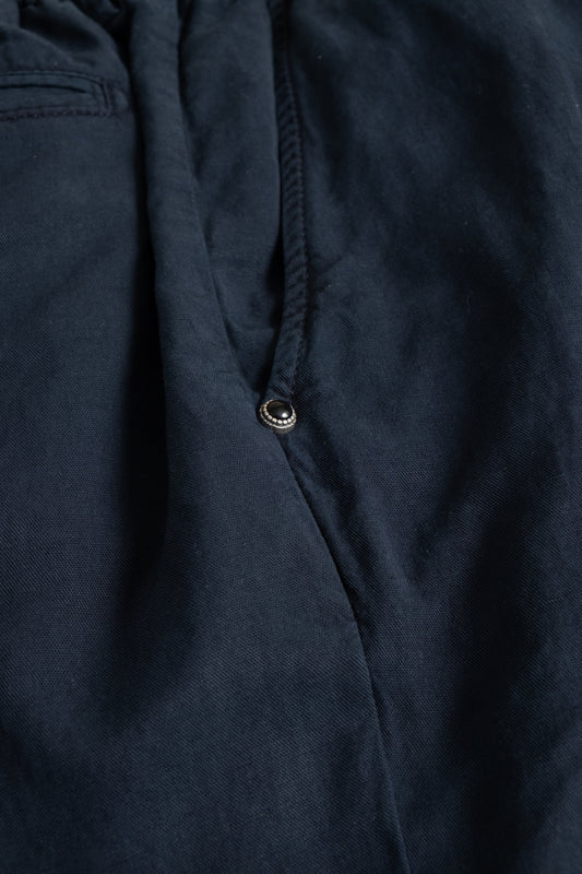 Cotton Linen Shorts - Navy