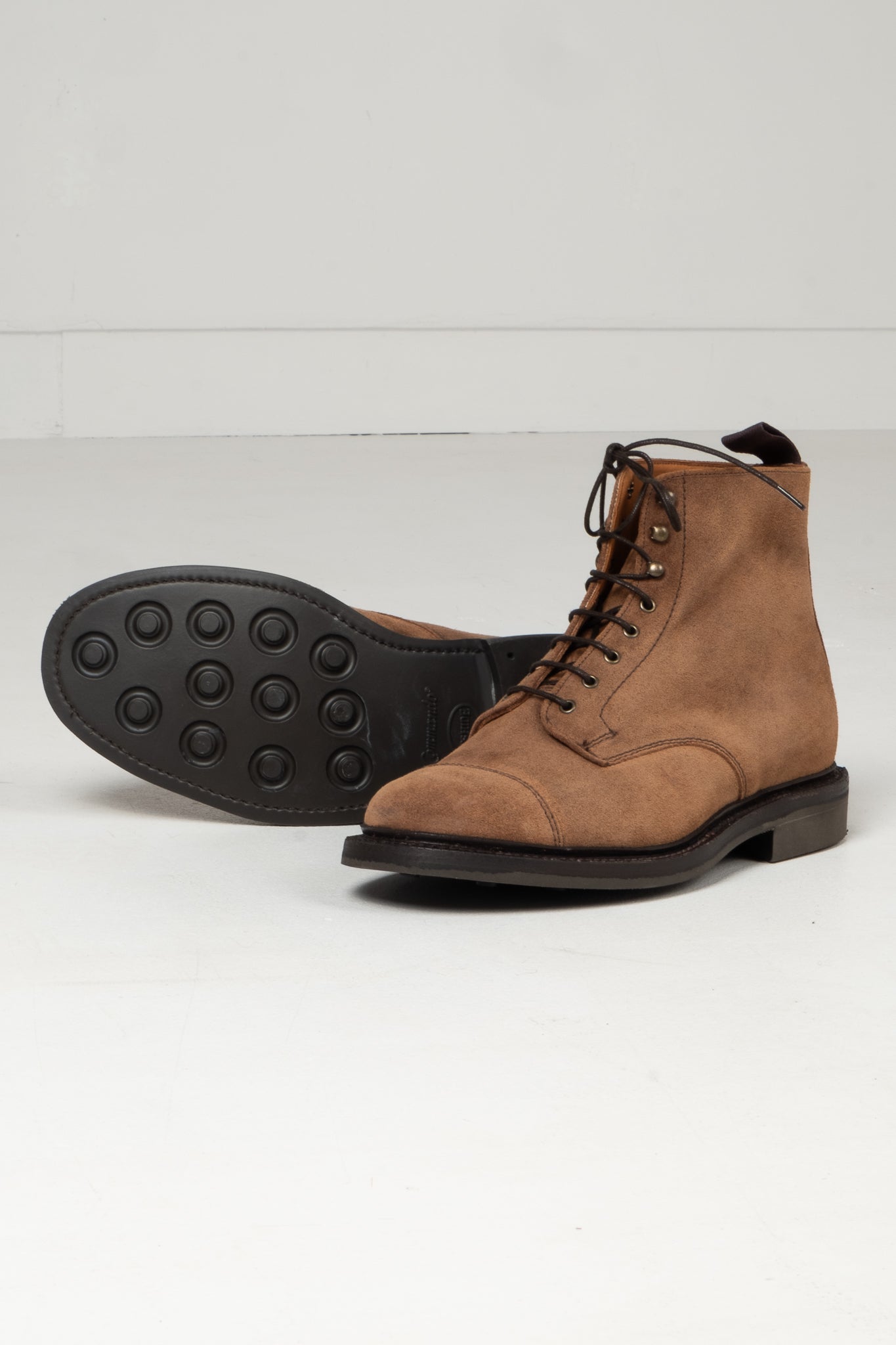 Craig Derby Boot - Snuff Waxed Suede