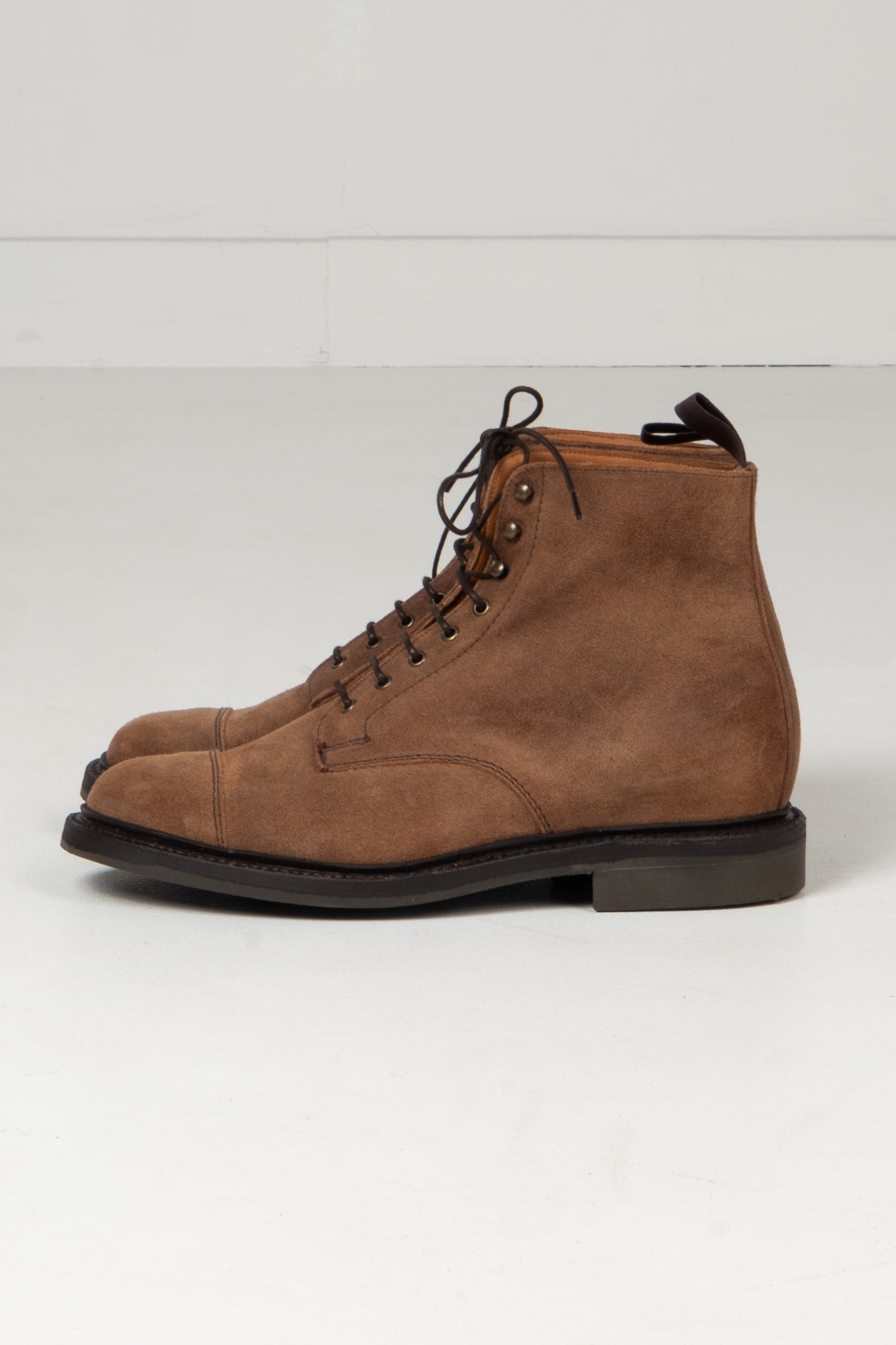 Craig Derby Boot - Snuff Waxed Suede