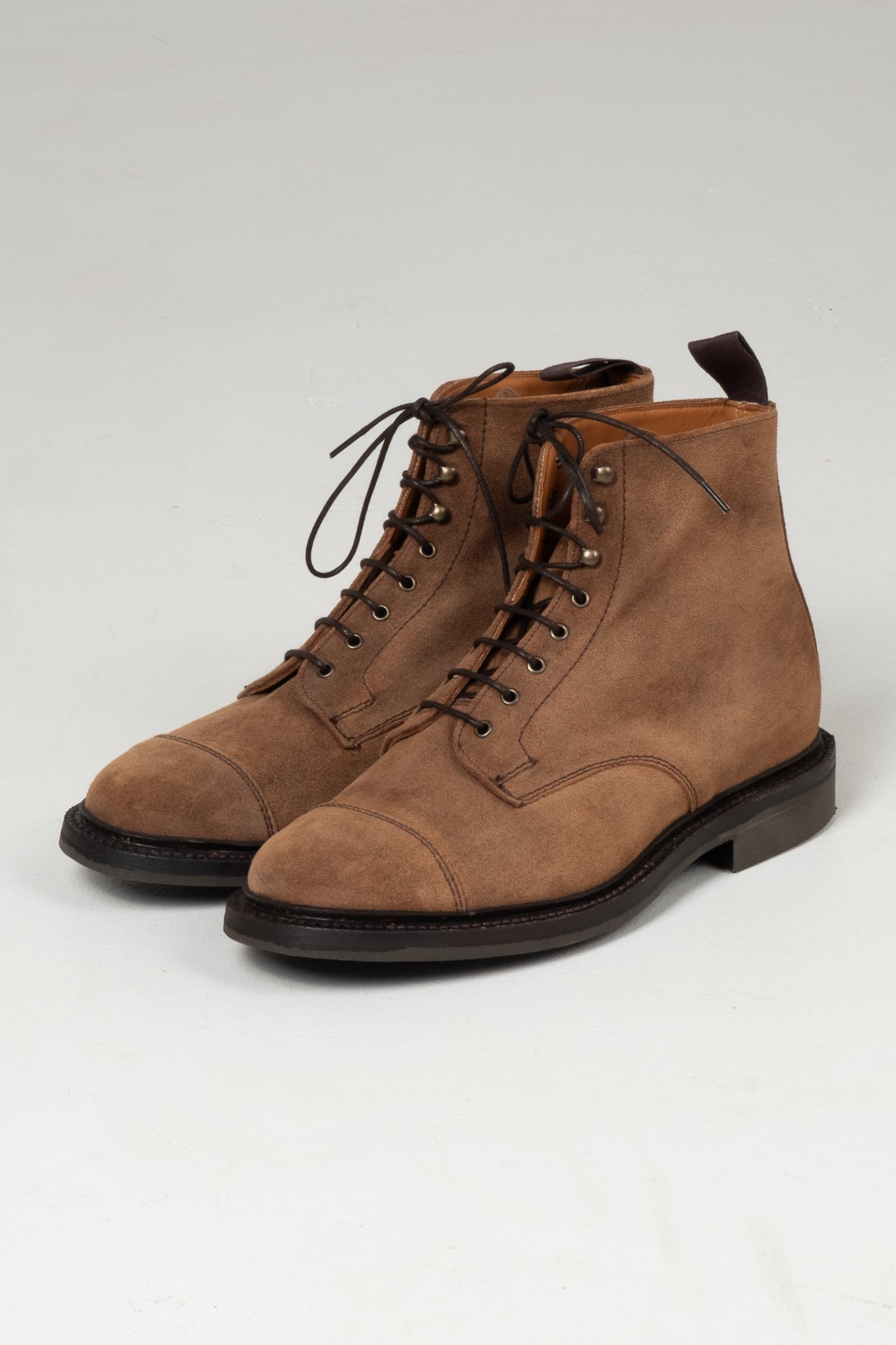 Craig Derby Boot - Snuff Waxed Suede