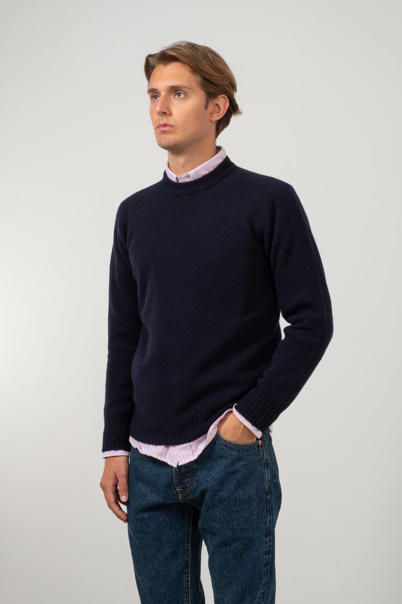 Crewneck Sweater - Navy