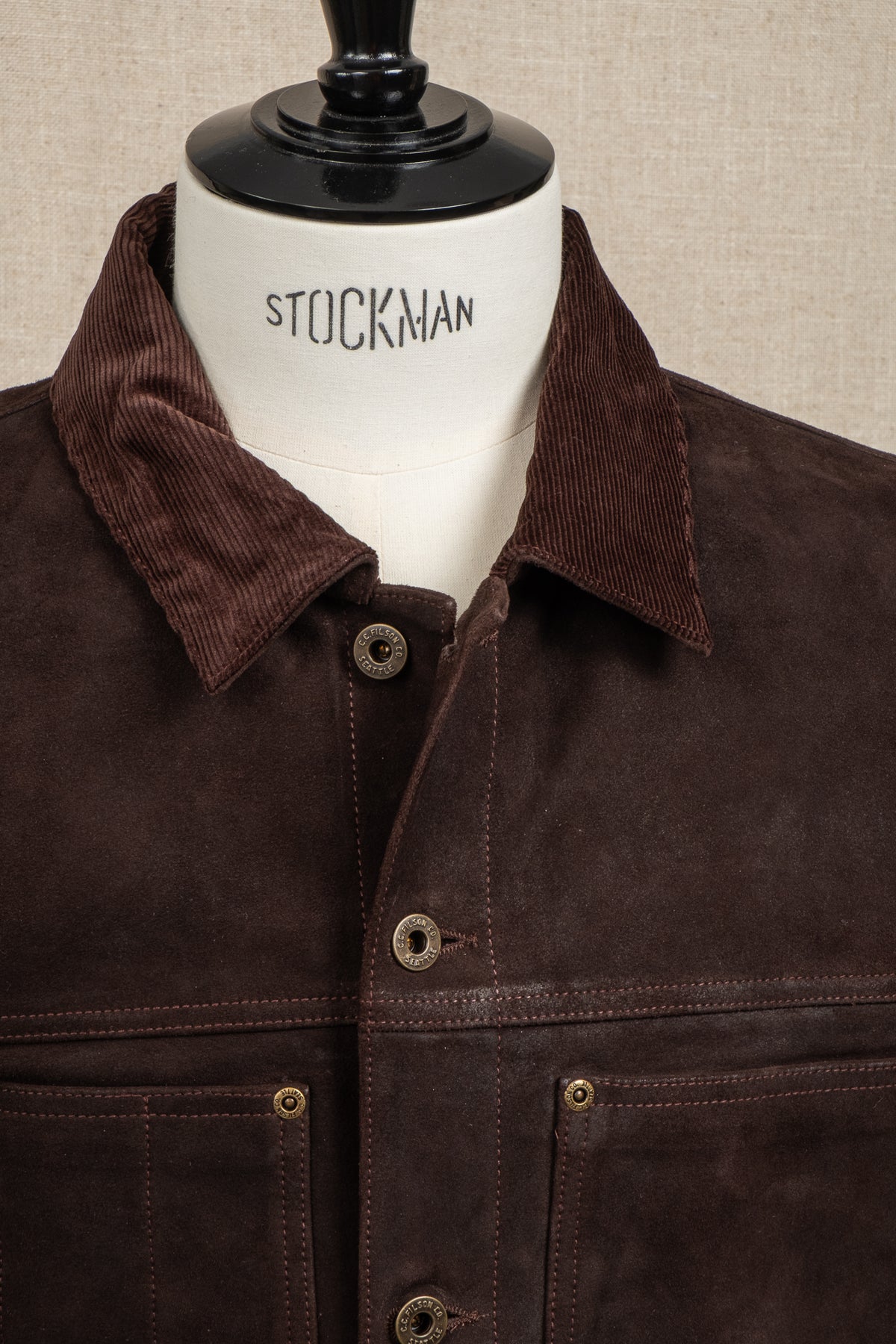 Cruiser Jacket Waxed Suede - Bark