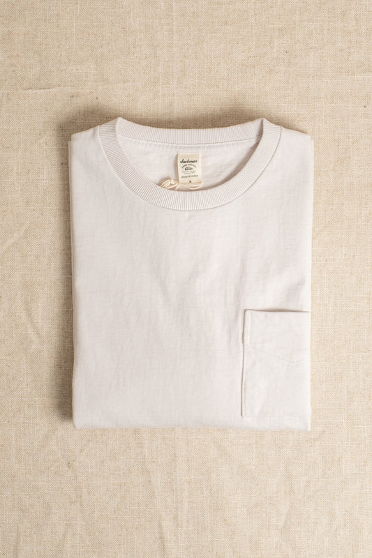 Dotsume Pocket T-Shirt - Rosin White