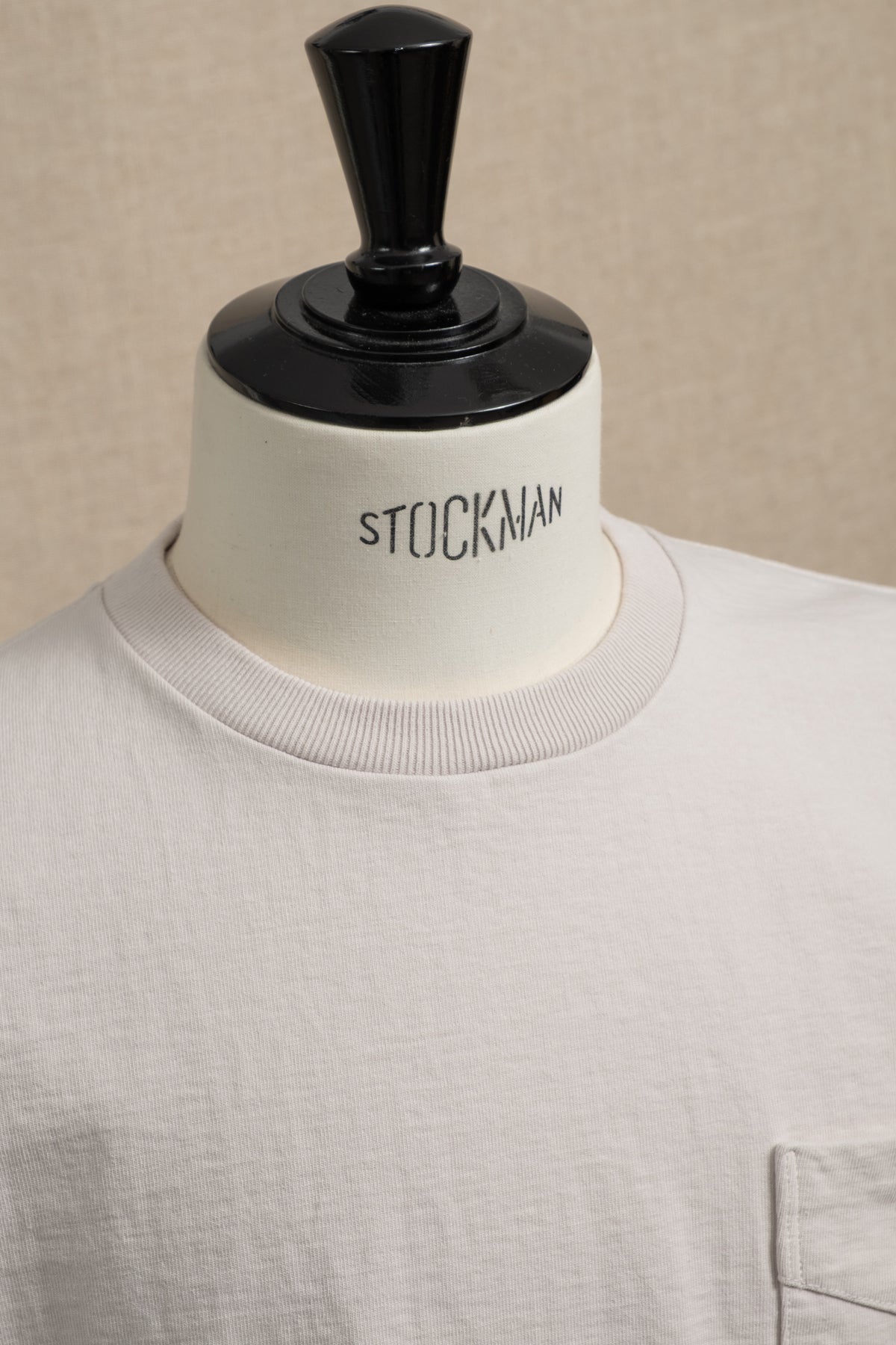 Dotsume Pocket T-Shirt - Rosin White