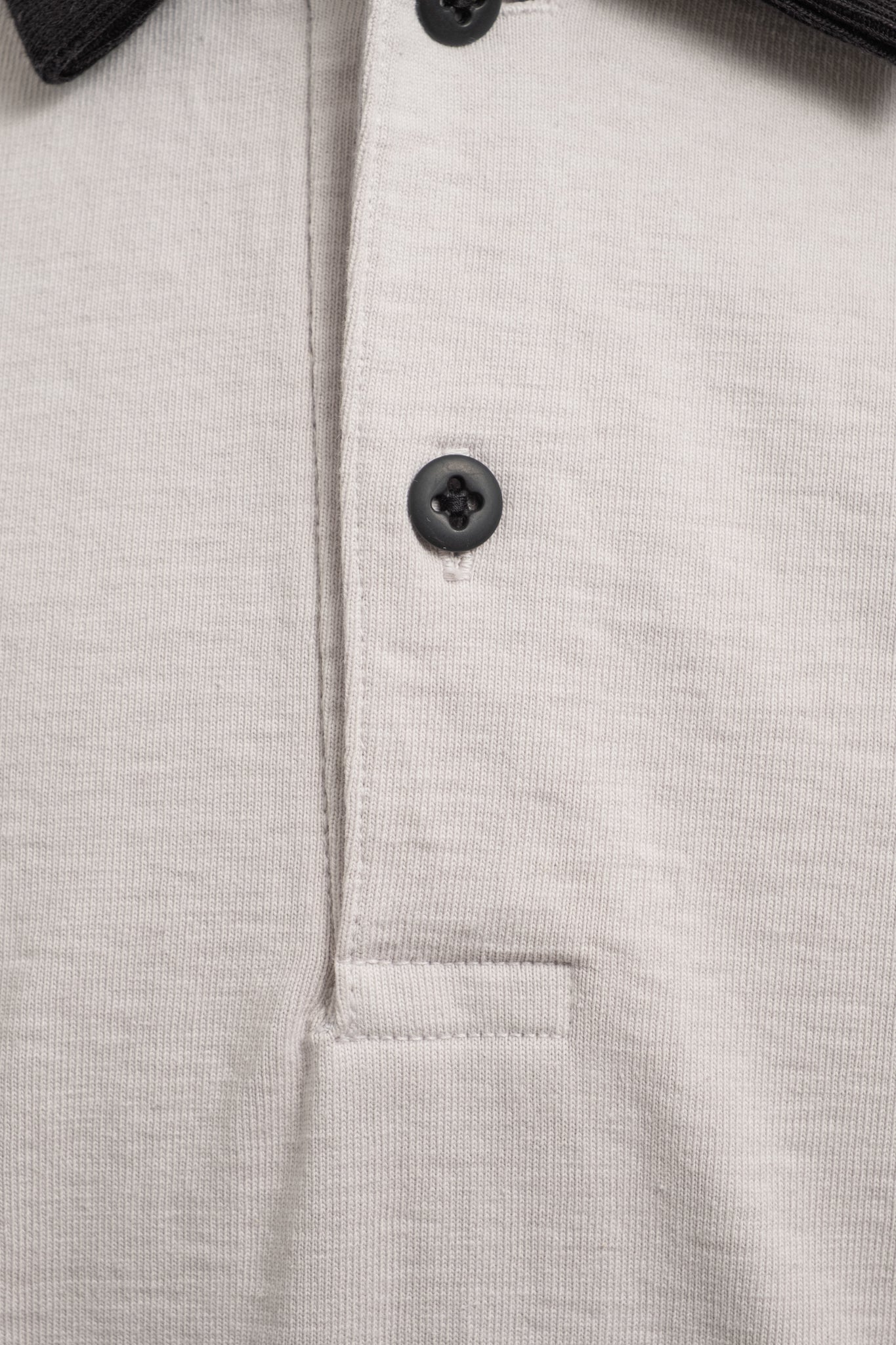 Dotsume Rib Polo - Rosin x Black