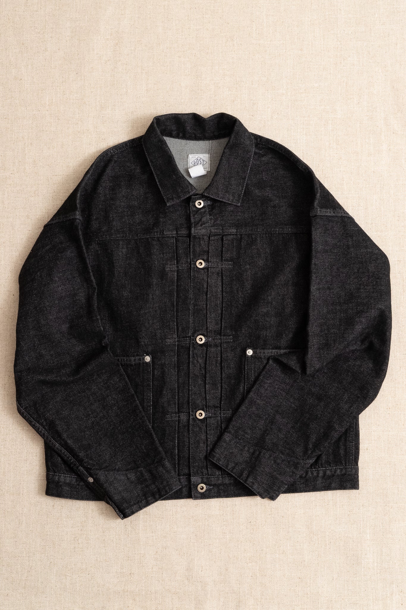 Post O' Alls El Ranchero 12oz Denim Jacket - Black Deep Wash