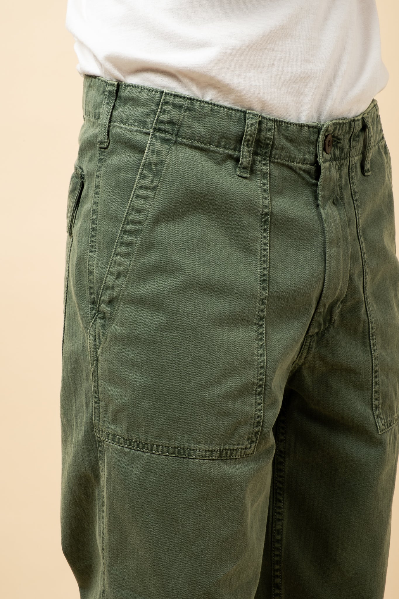 Fatigue Pants Herringbone - Military