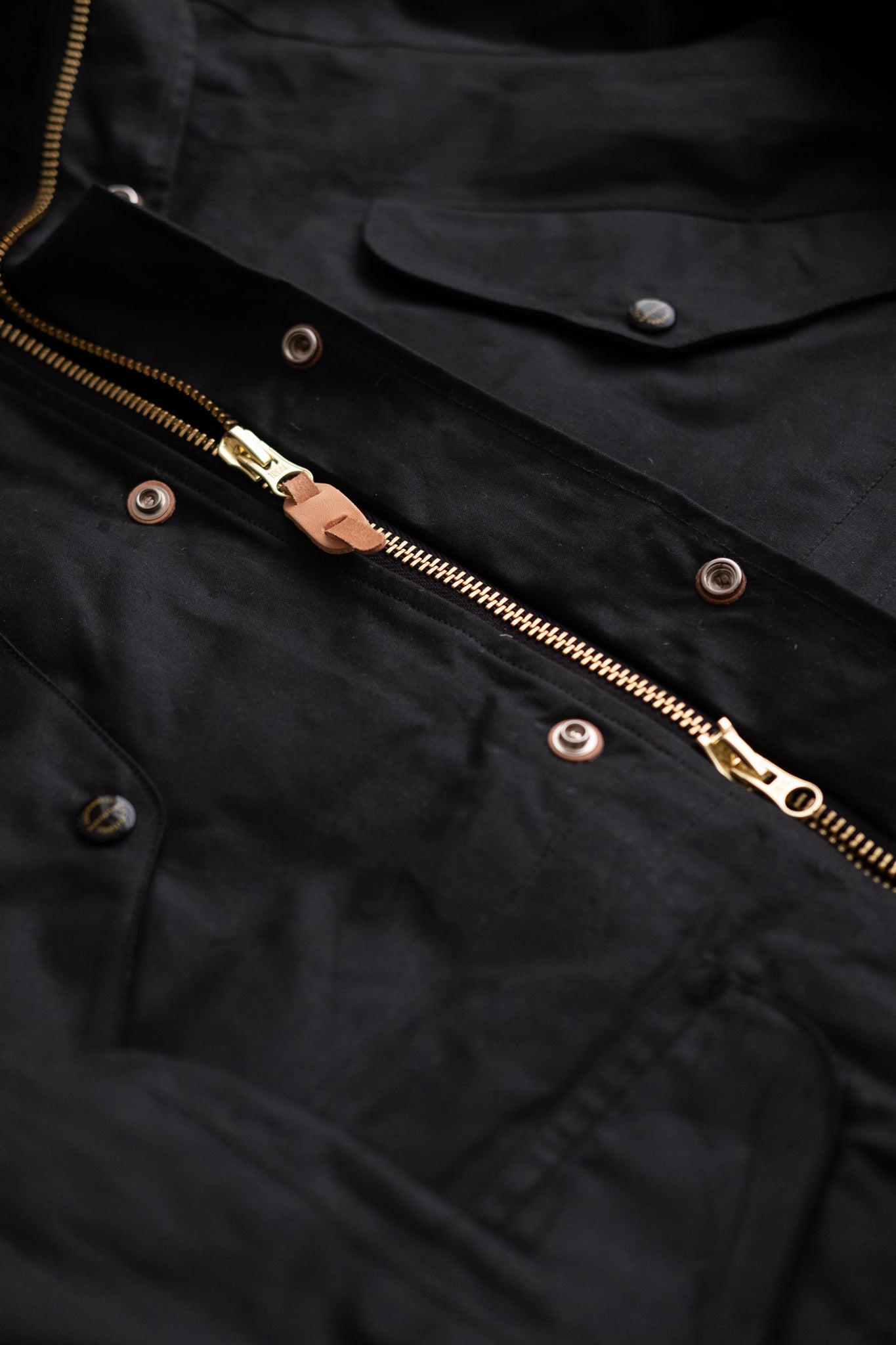 Fisherman Parka Waxed - Black