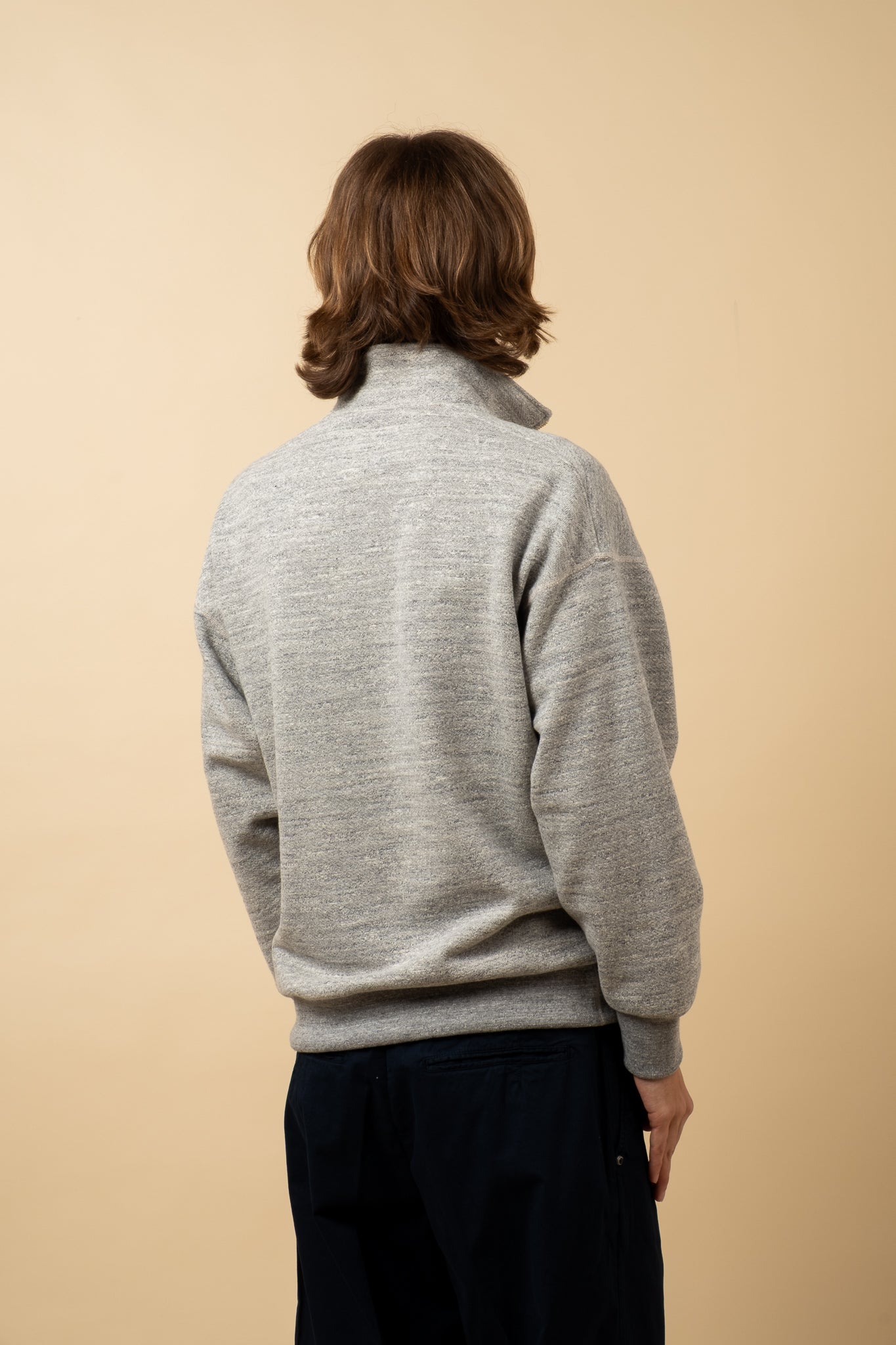 GG Sweat Half Zip - Heather Grey