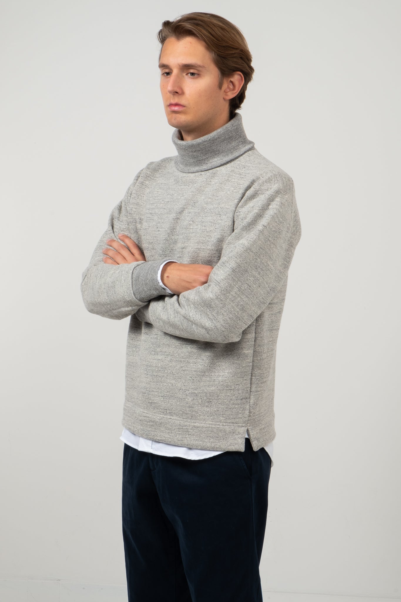 GG Sweat High Neck - Heather Grey