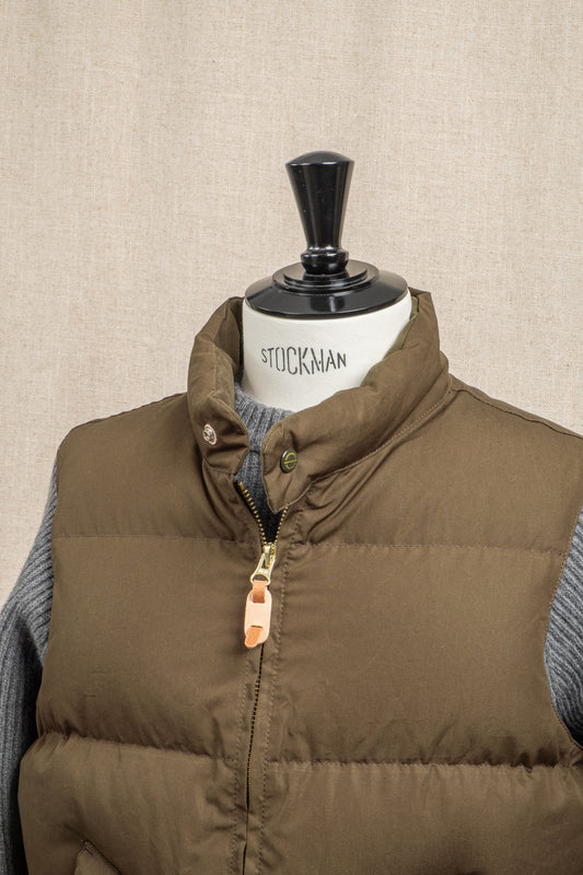 Goose Down Vest - Military Green