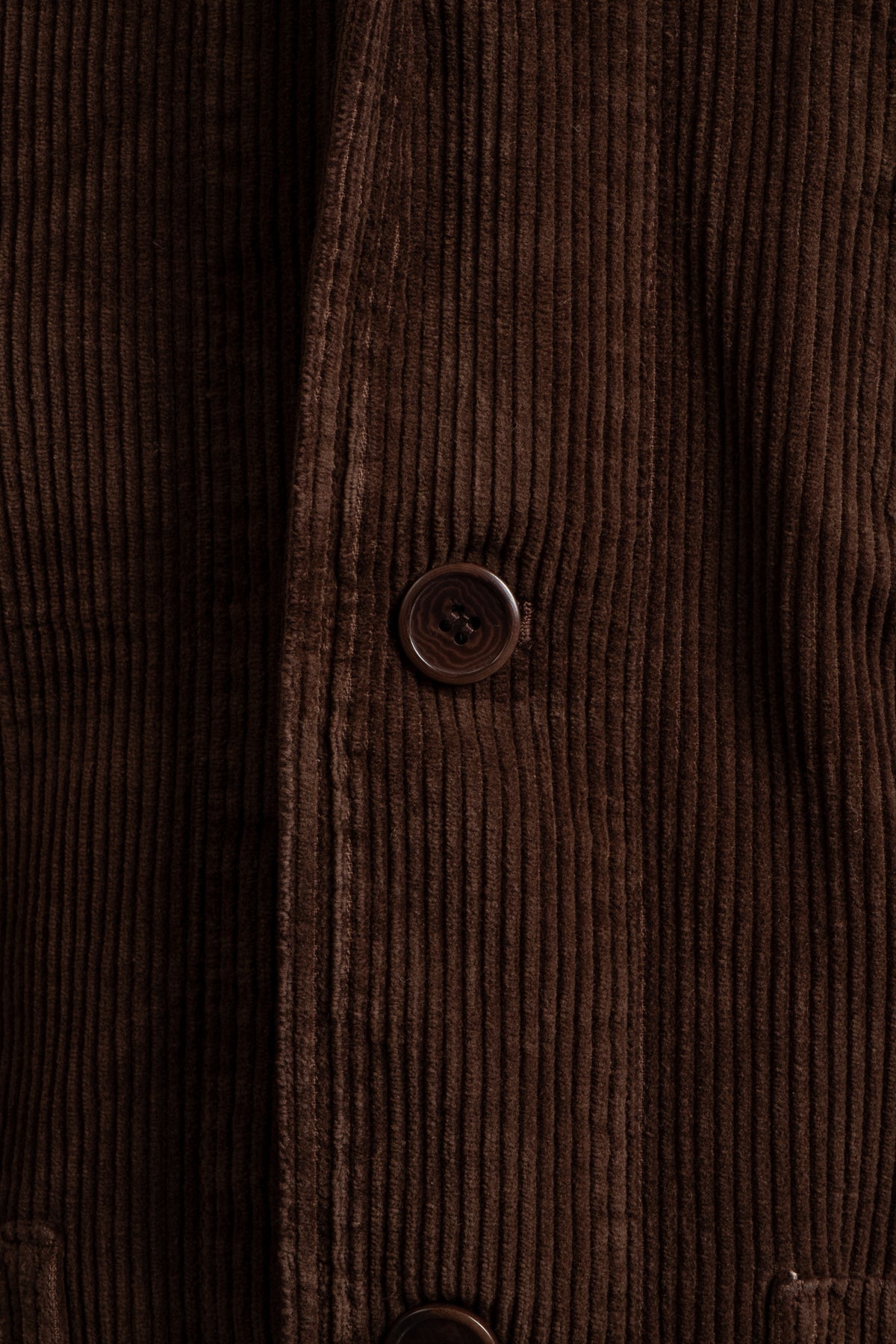 Huntly Jacket Garment Dyed 8 Wale Cord - Peat