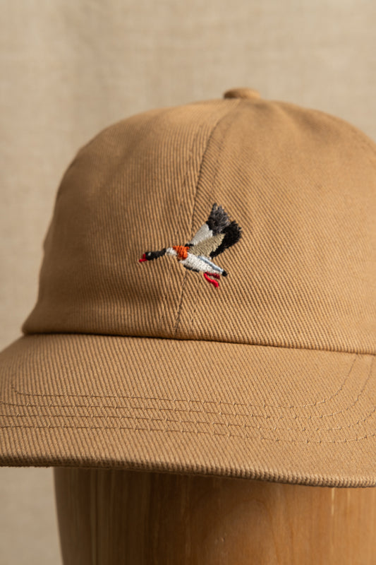 Leuchars Embroidered Cap Cotton Twill - Tan