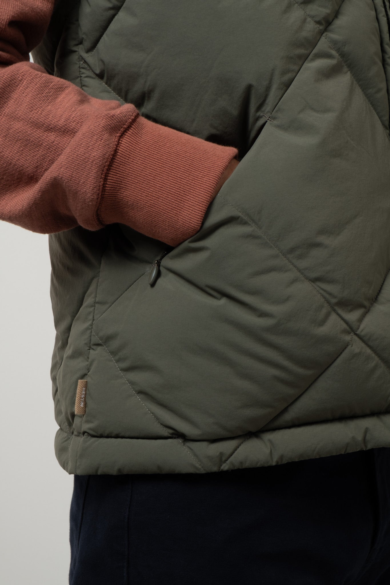 Linton Vest - Olive