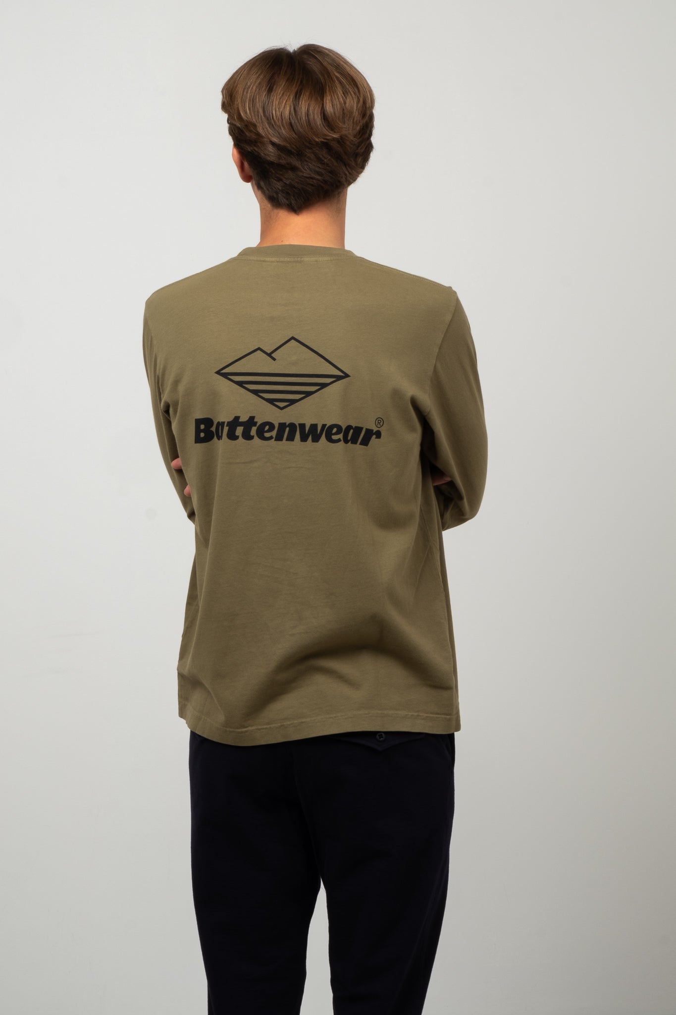 Long Sleeve Team Pocket Tee - Olive
