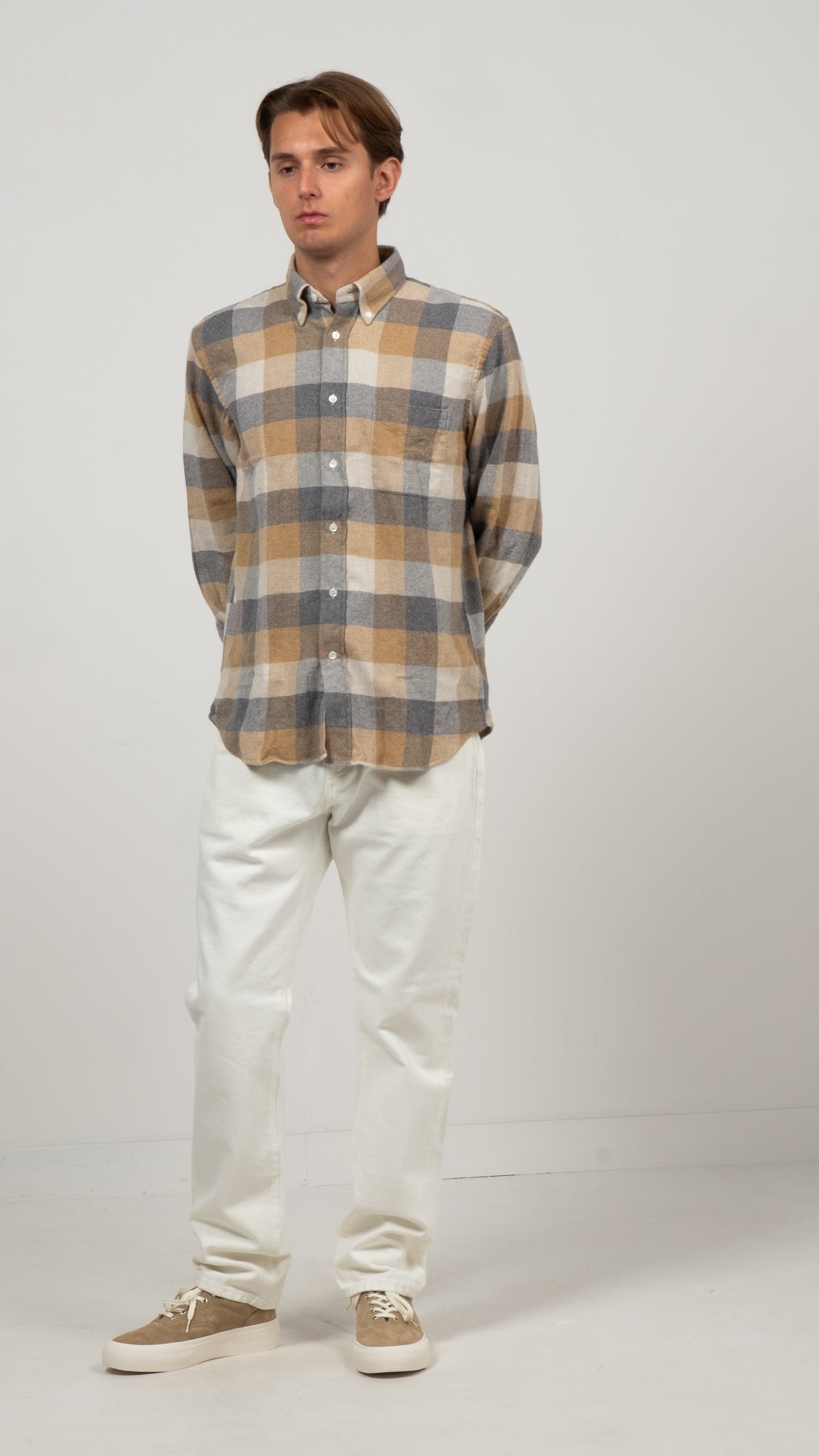 M5 Organic Ecru Selvedge - Stonewash