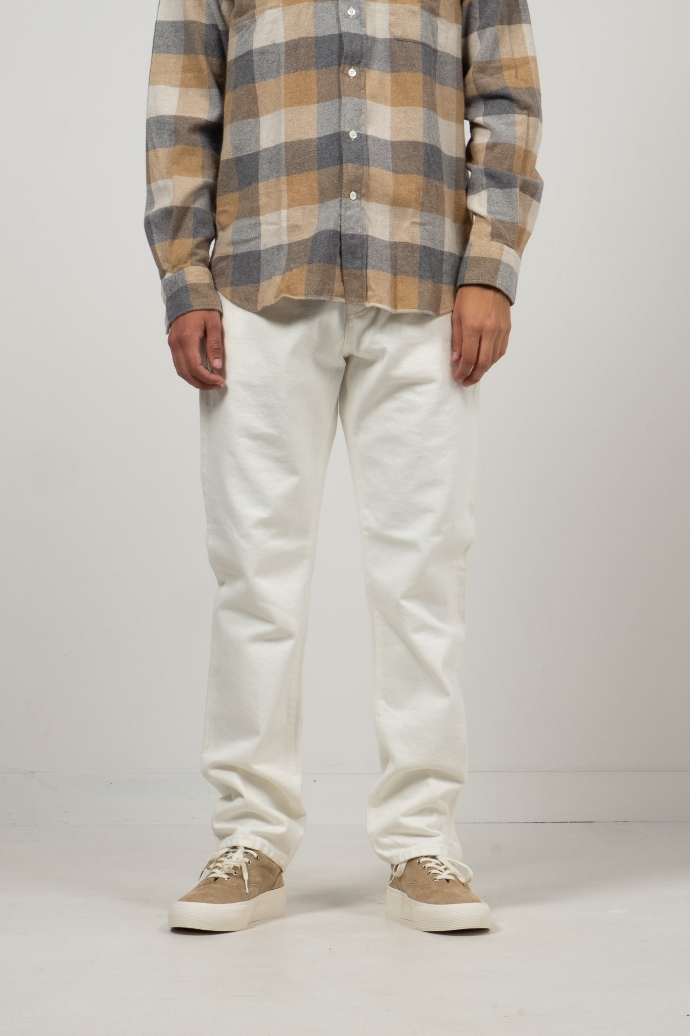 M5 Organic Ecru Selvedge - Stonewash