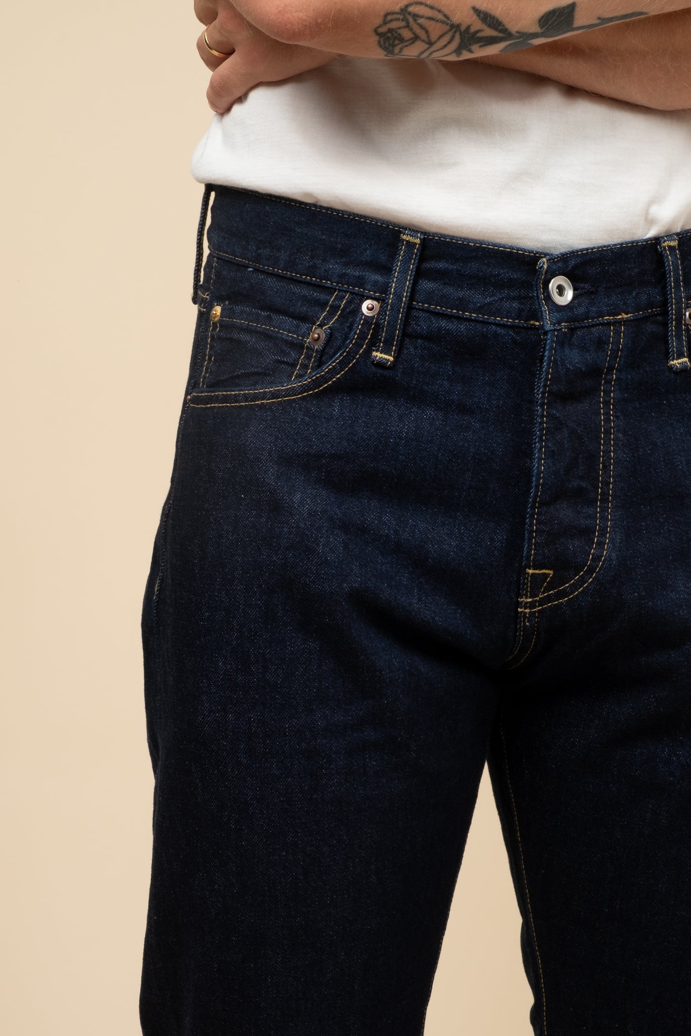 M5 13oz RG Cotton Deep Indigo - Rinsed