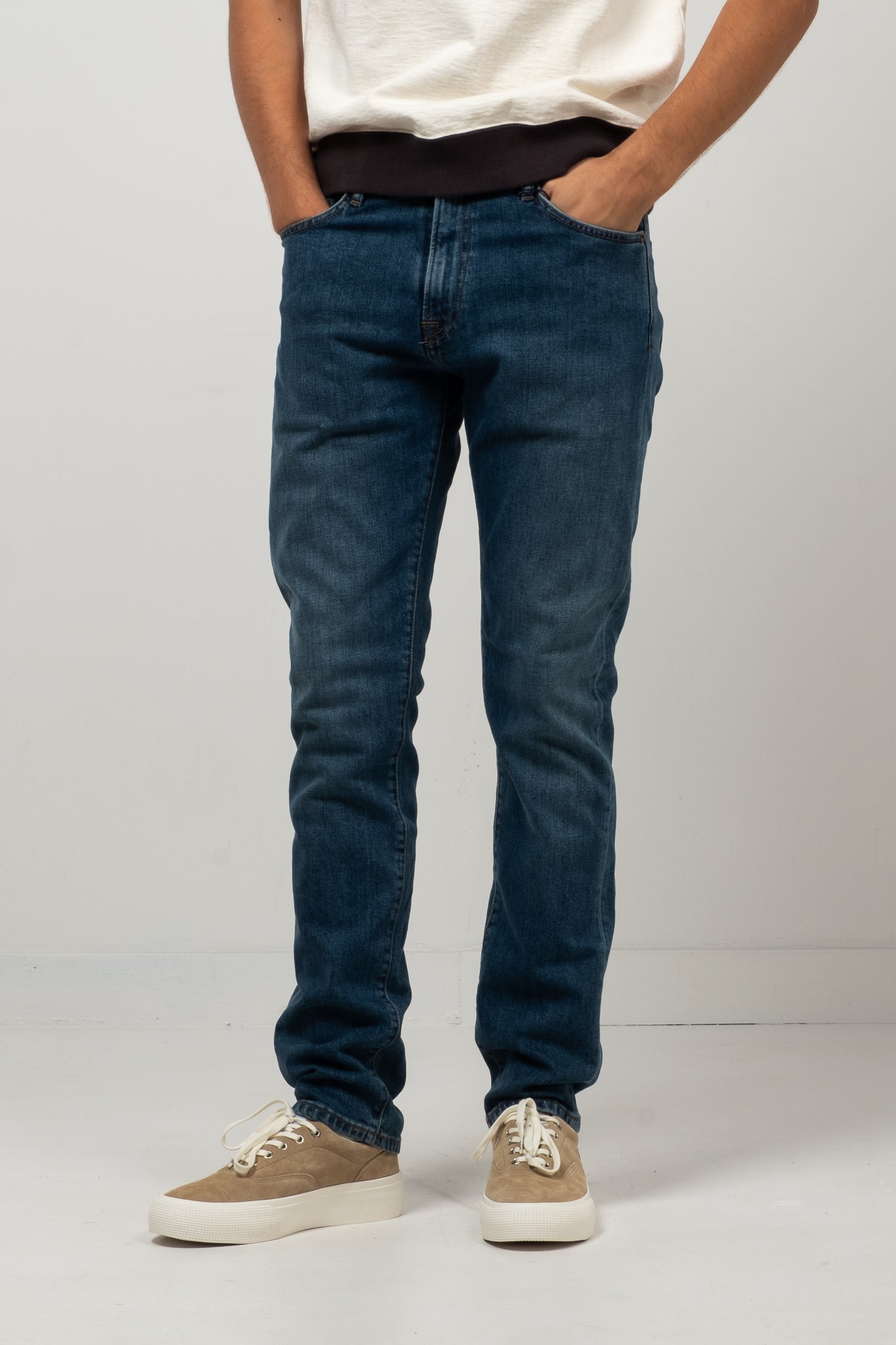 M7 Comfort Organic Indigo - Washed Blue