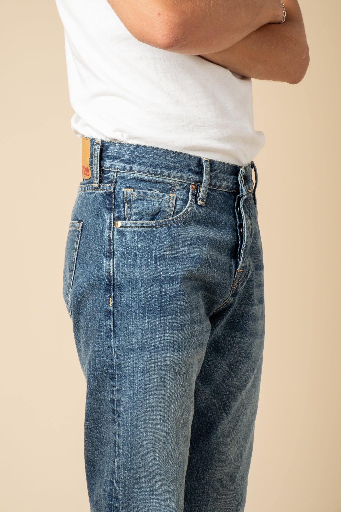 M8 14oz RG Indigo Selvedge - Authentic Aged