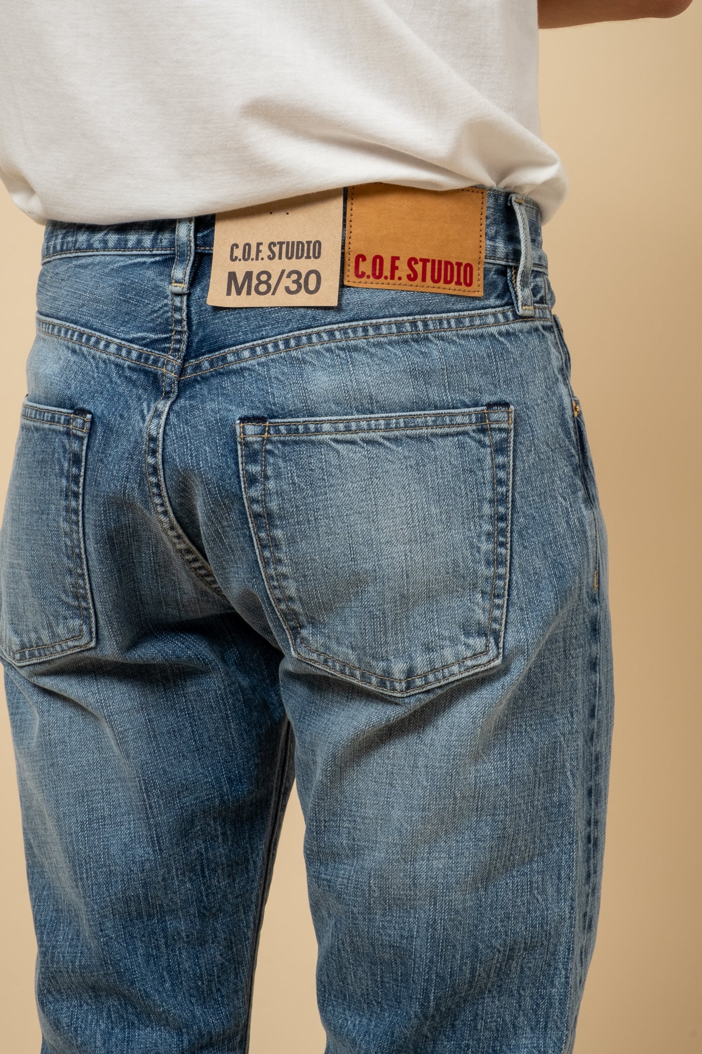 M8 14oz RG Indigo Selvedge - Worn Down