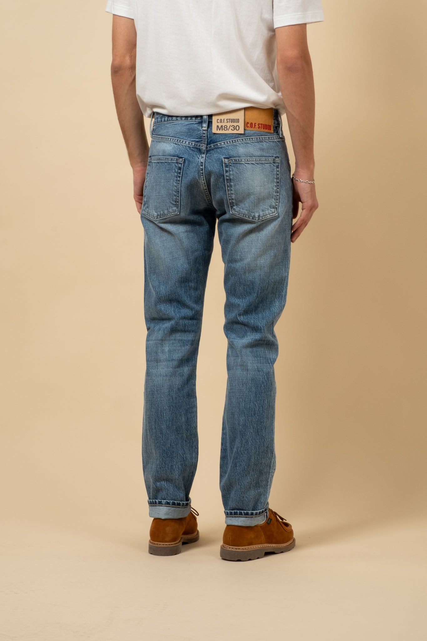 M8 14oz RG Indigo Selvedge - Worn Down