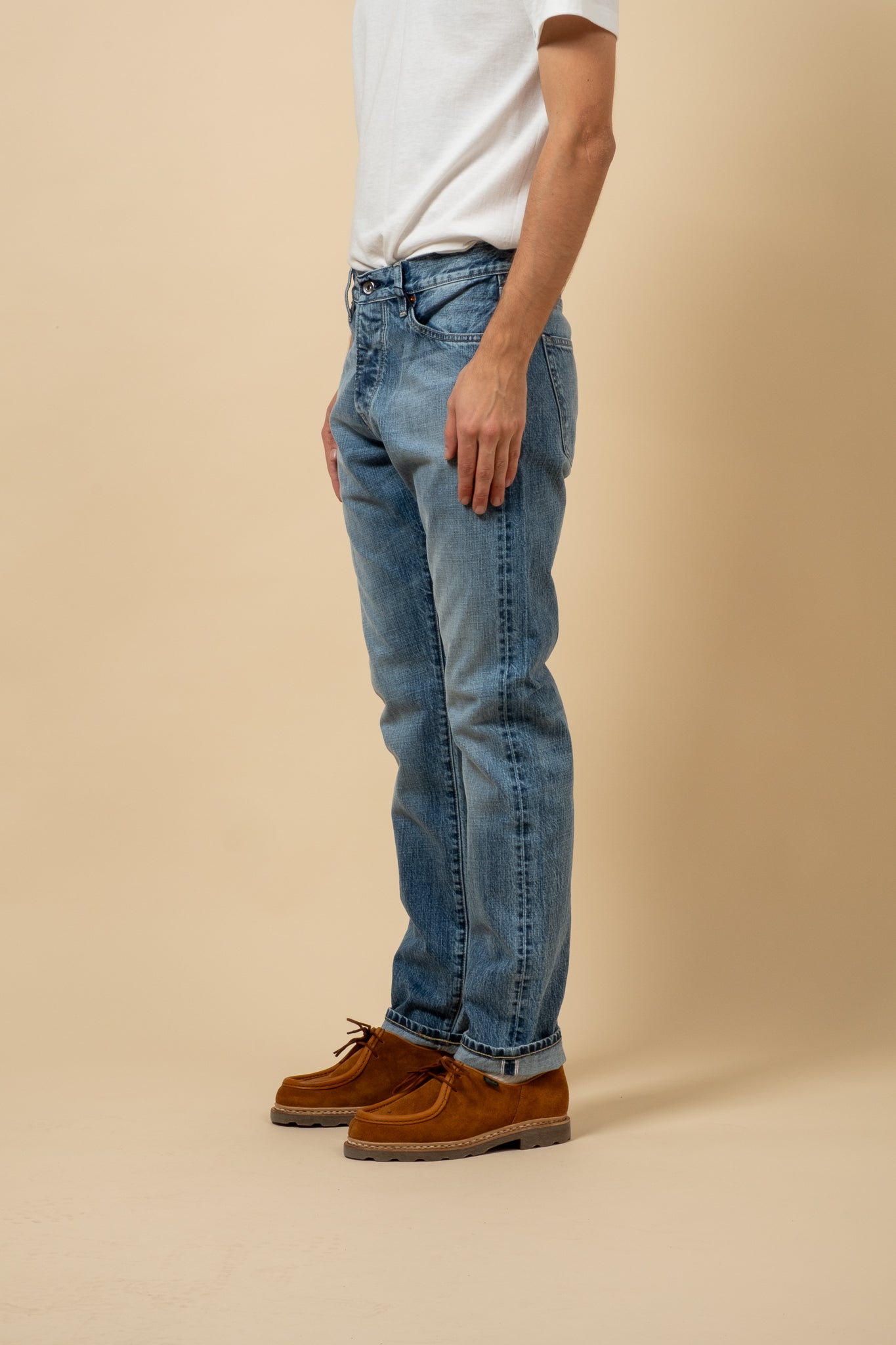 M8 14oz RG Indigo Selvedge - Worn Down