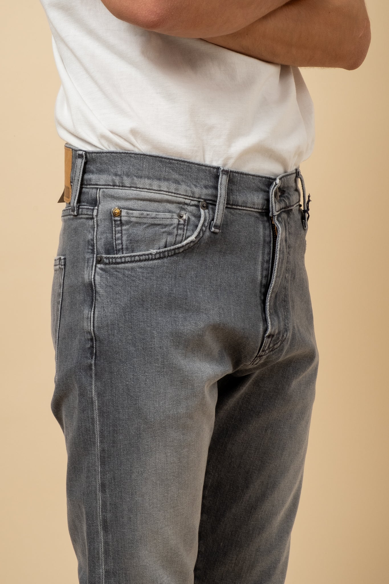 M8 Comfort 12oz RG Grey Cotton - 90s Wash