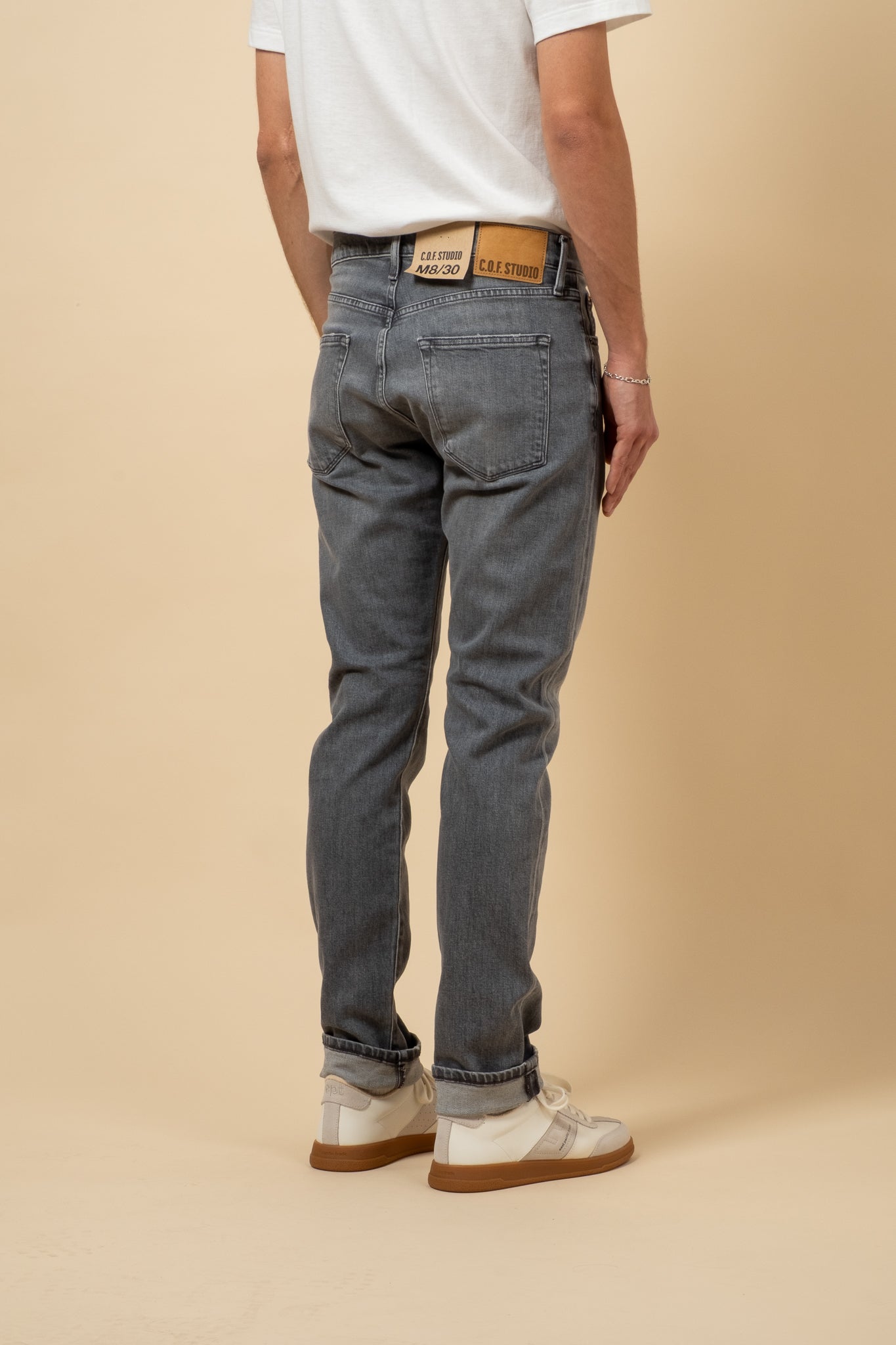 M8 Comfort 12oz RG Grey Cotton - 90s Wash