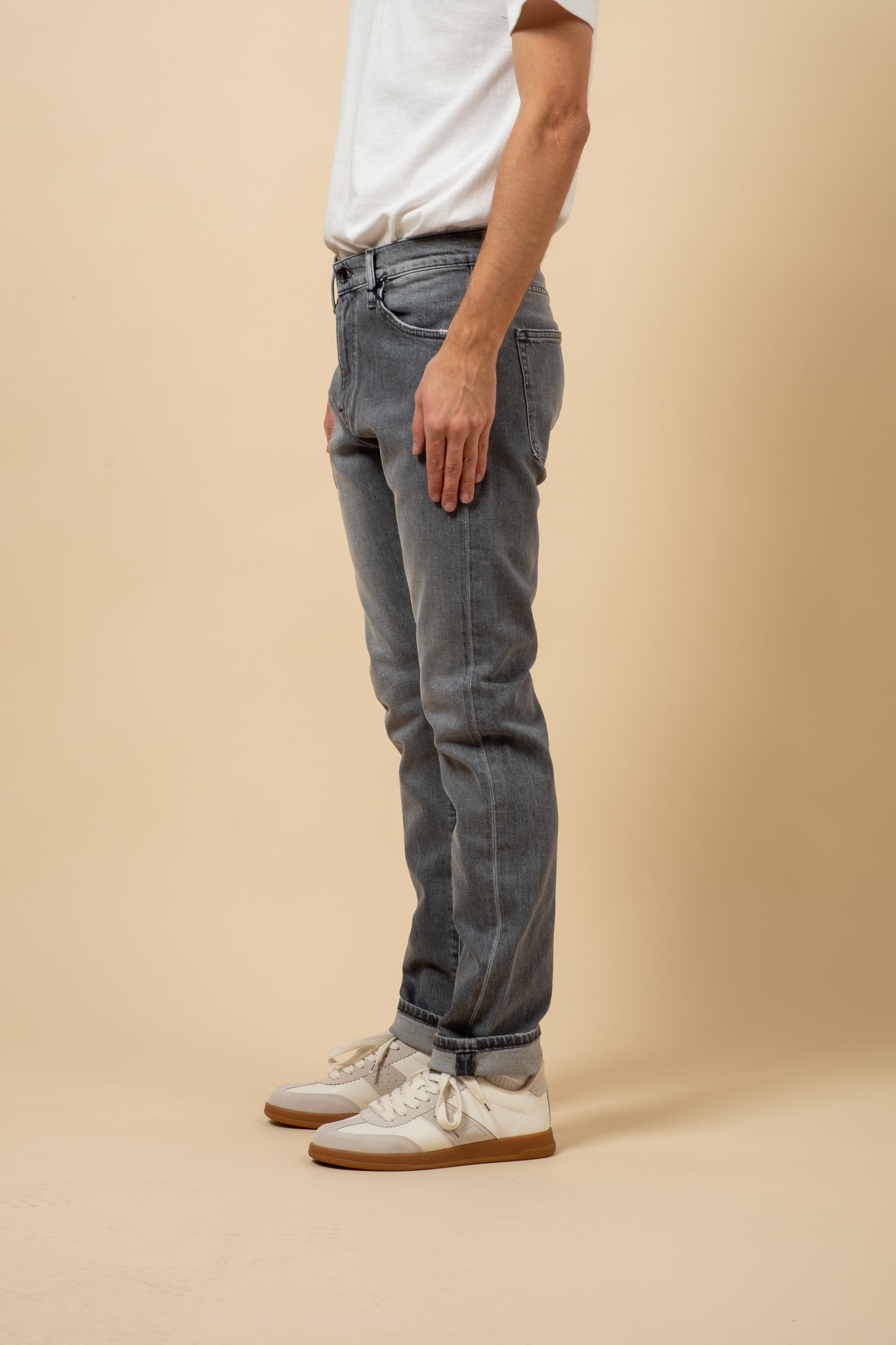 M8 Comfort 12oz RG Grey Cotton - 90s Wash