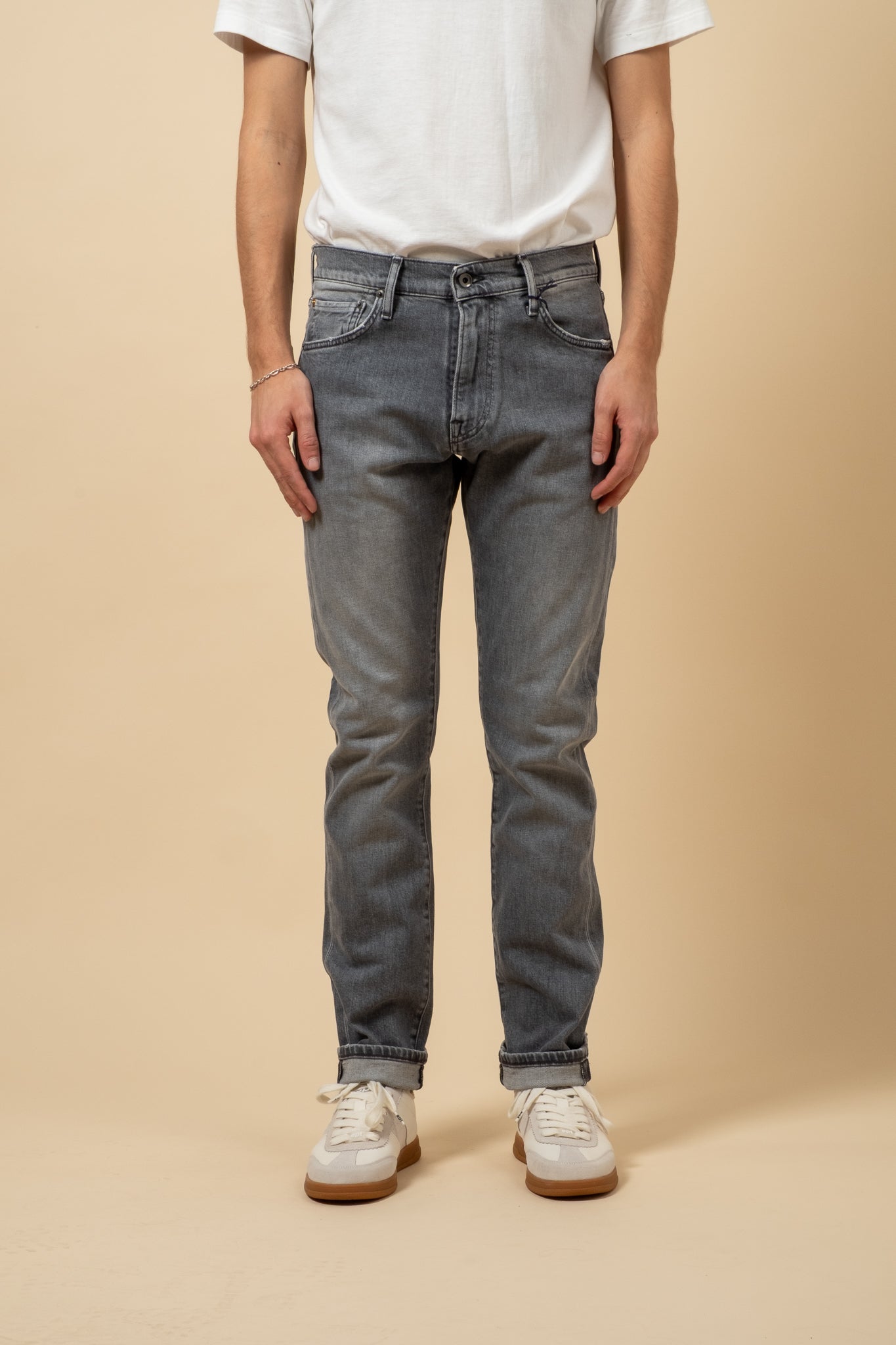 M8 Comfort 12oz RG Grey Cotton - 90s Wash