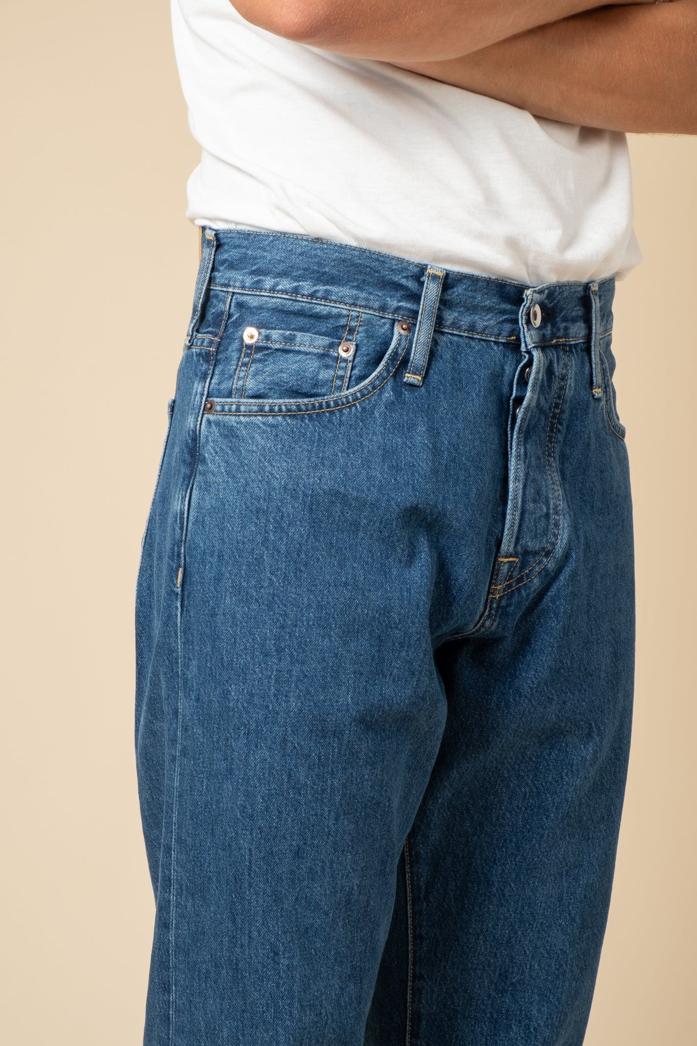 M9 13oz RG Cotton Deep Indigo - 6x Wash