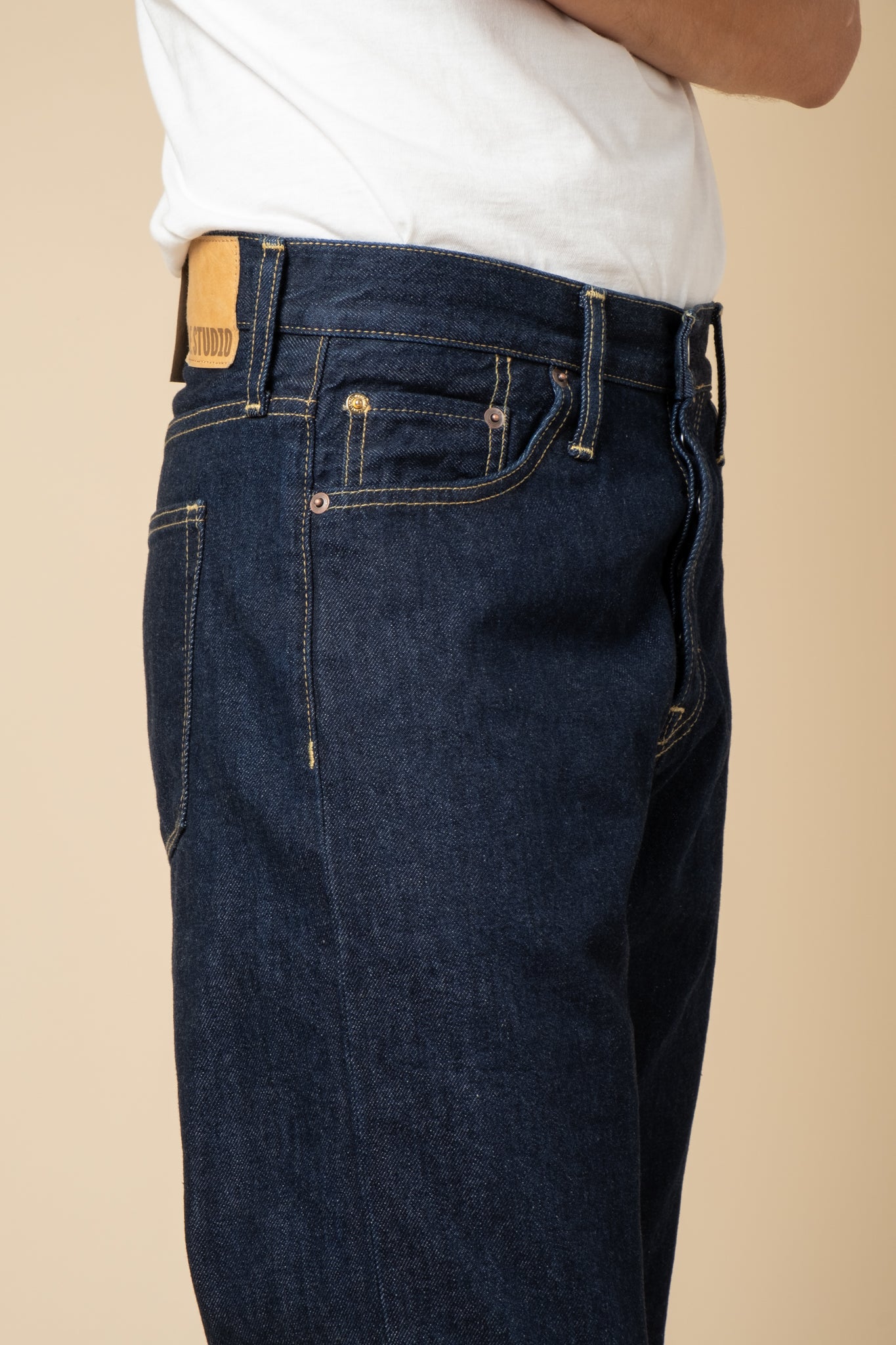 M9 13oz RG Cotton Deep Indigo - Rinsed