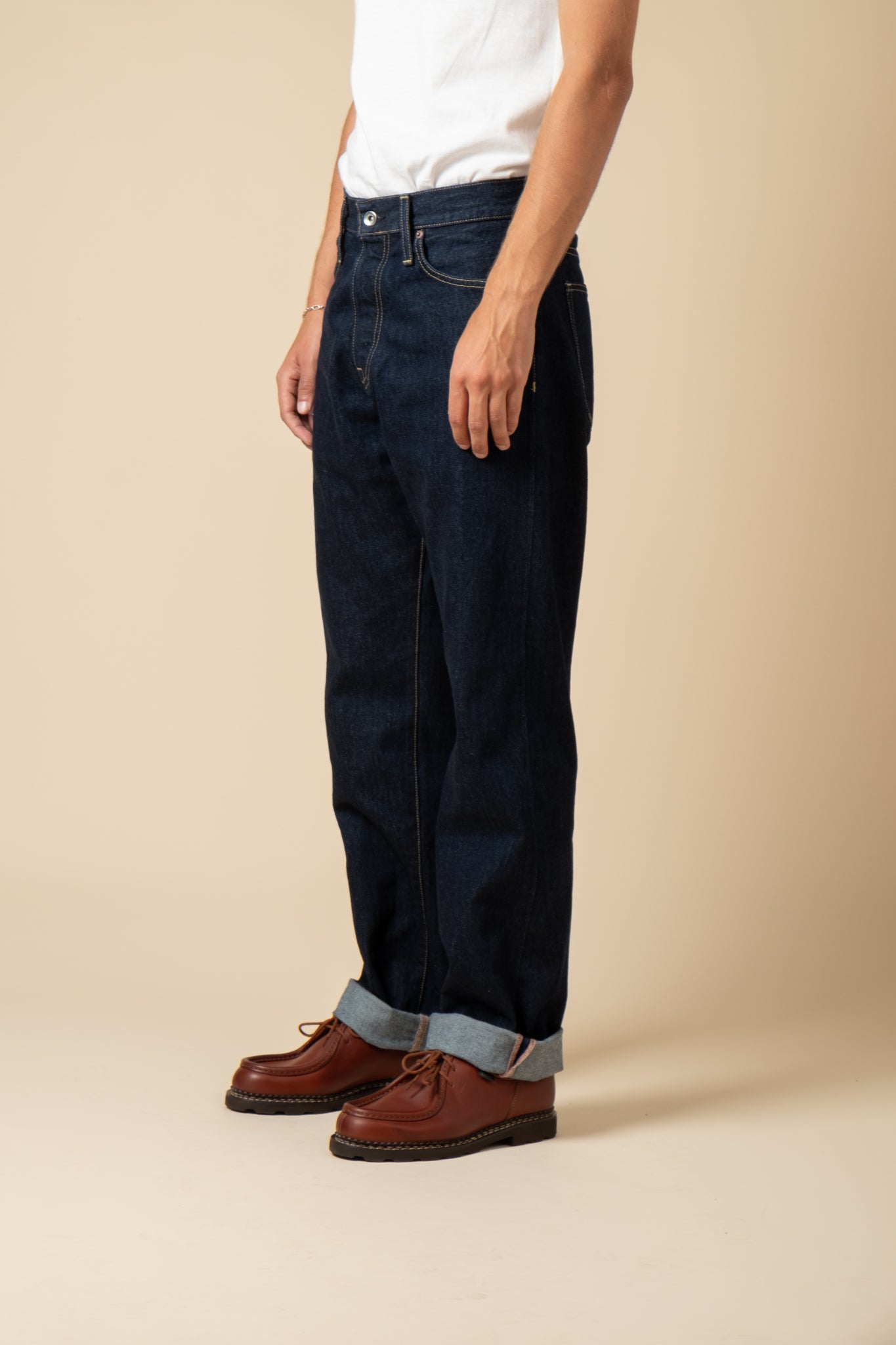 M9 13oz RG Cotton Deep Indigo - Rinsed