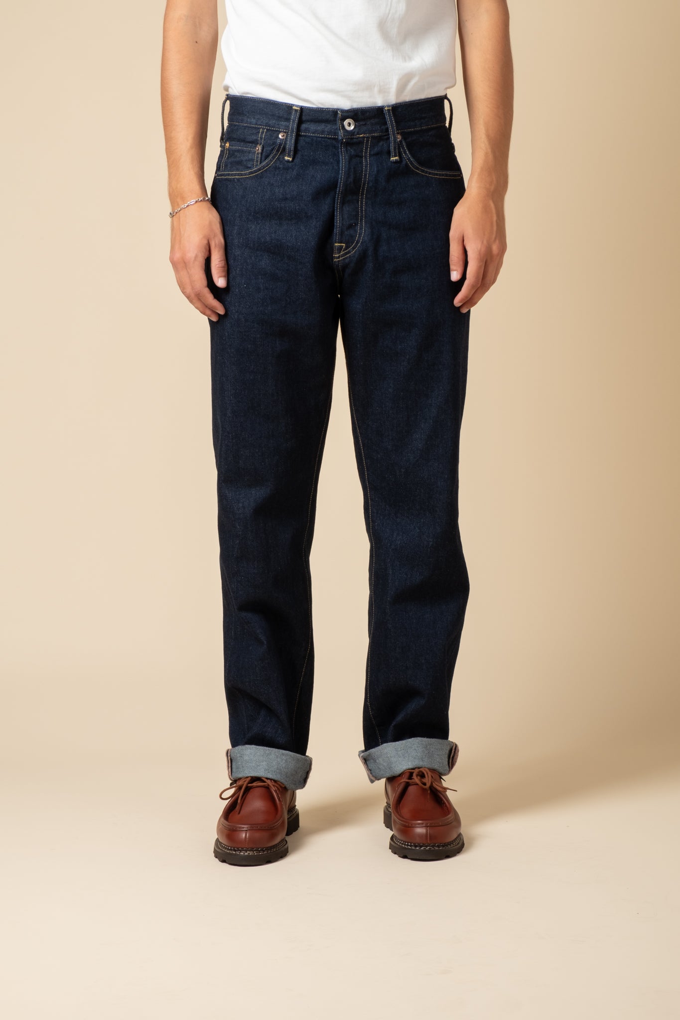 M9 13oz RG Cotton Deep Indigo - Rinsed