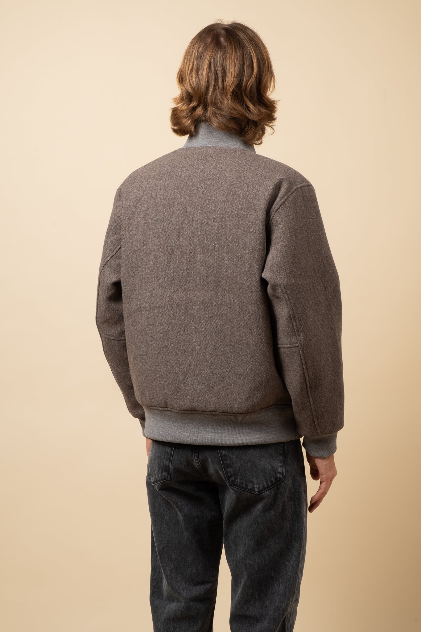Melton Award Jacket - Sepia