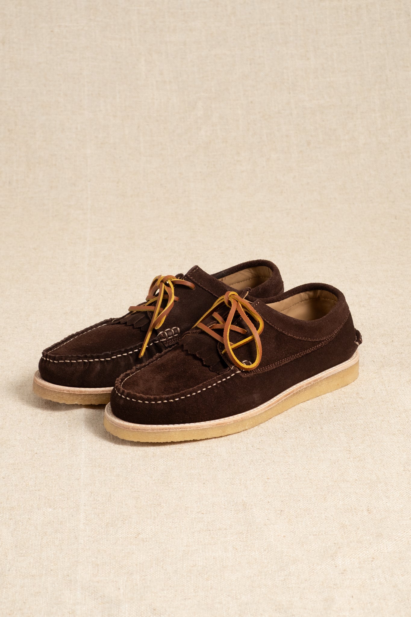 Arrow Moccasin Company Moc Fringe Crepe - Brown – Circle of