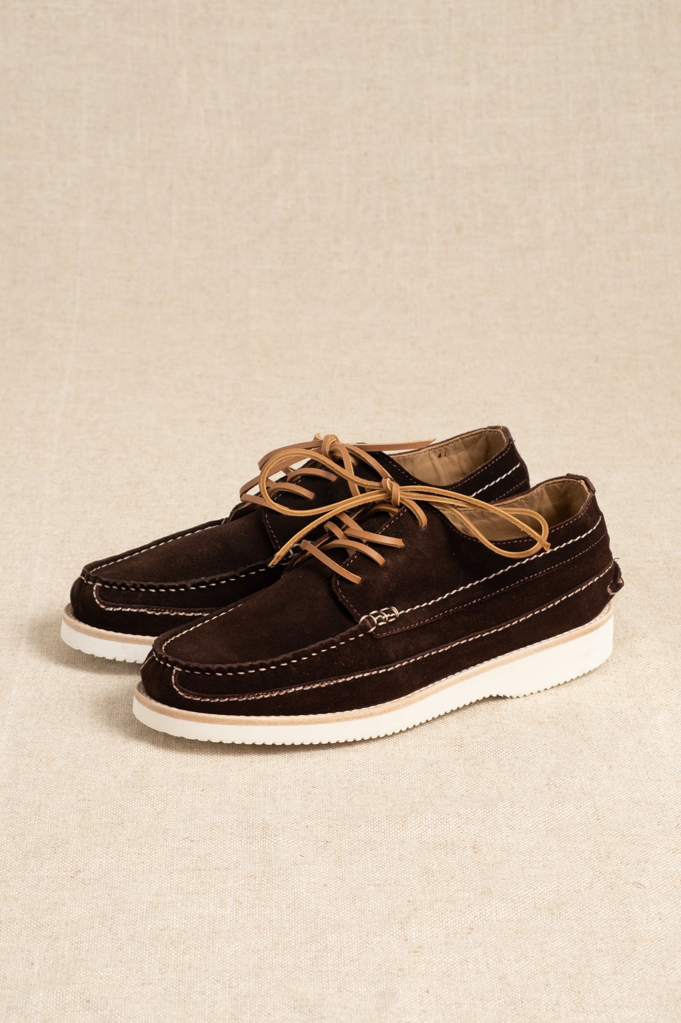 Arrow Moccasin Company Moc Trek Suede - Brown – Circle of Friends Shop