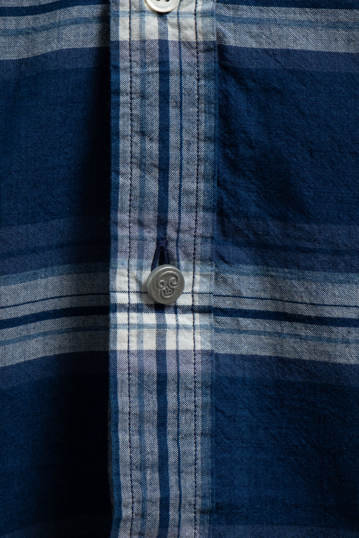 No.6 Short Sleeve Madras Check - Navy x White
