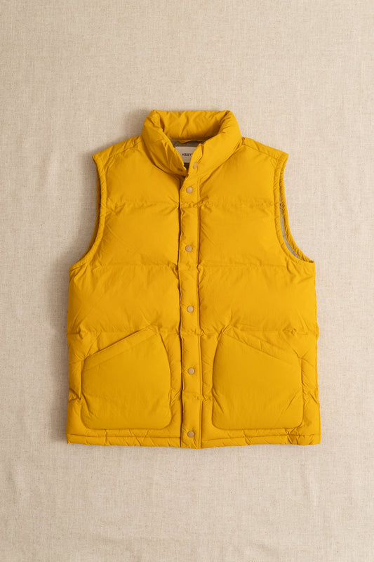 Pathhead Recycled Nylon Puffer Vest - Yellow