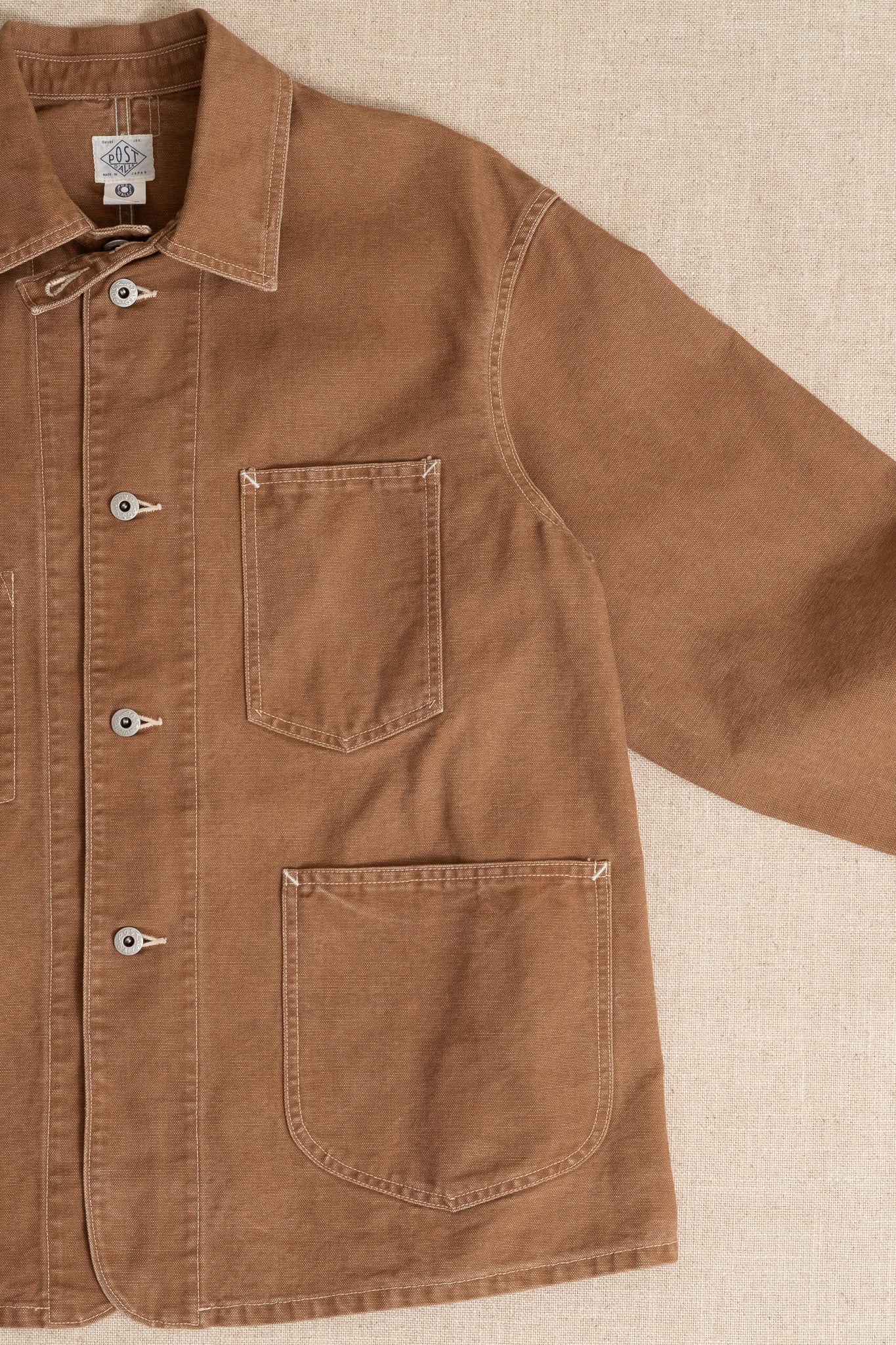 Post.46 Jacket Pigment Dyed Canvas - Washed Brown
