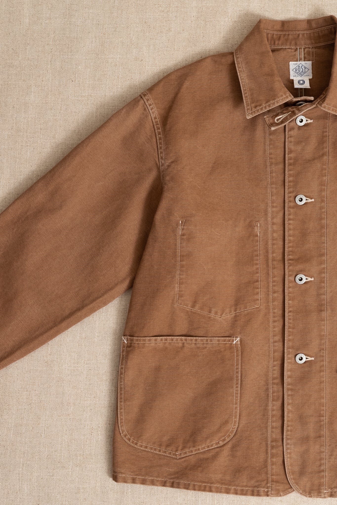 Post.46 Jacket Pigment Dyed Canvas - Washed Brown